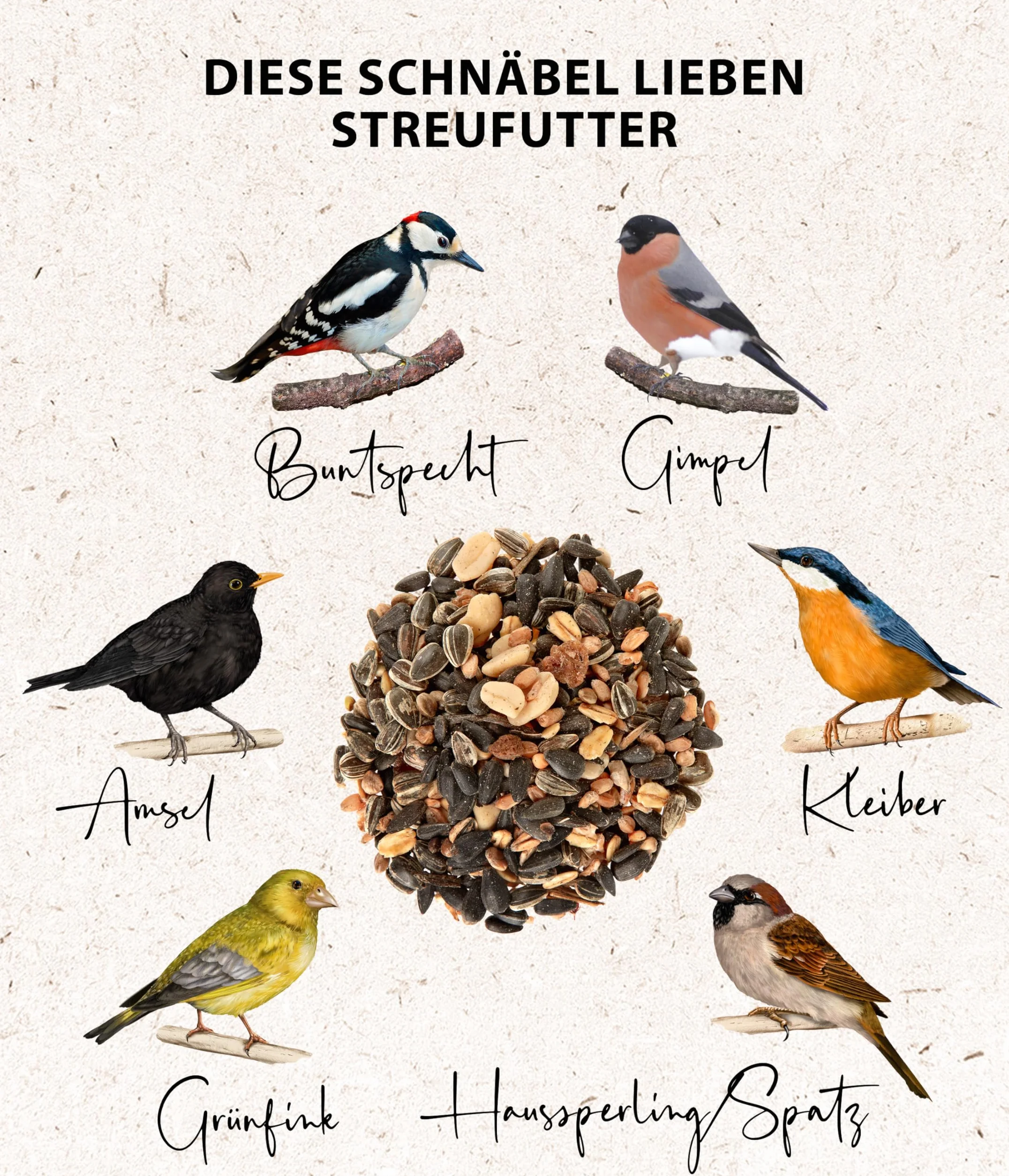 Dehner Karma dla Dzikich Ptaków 3 kg