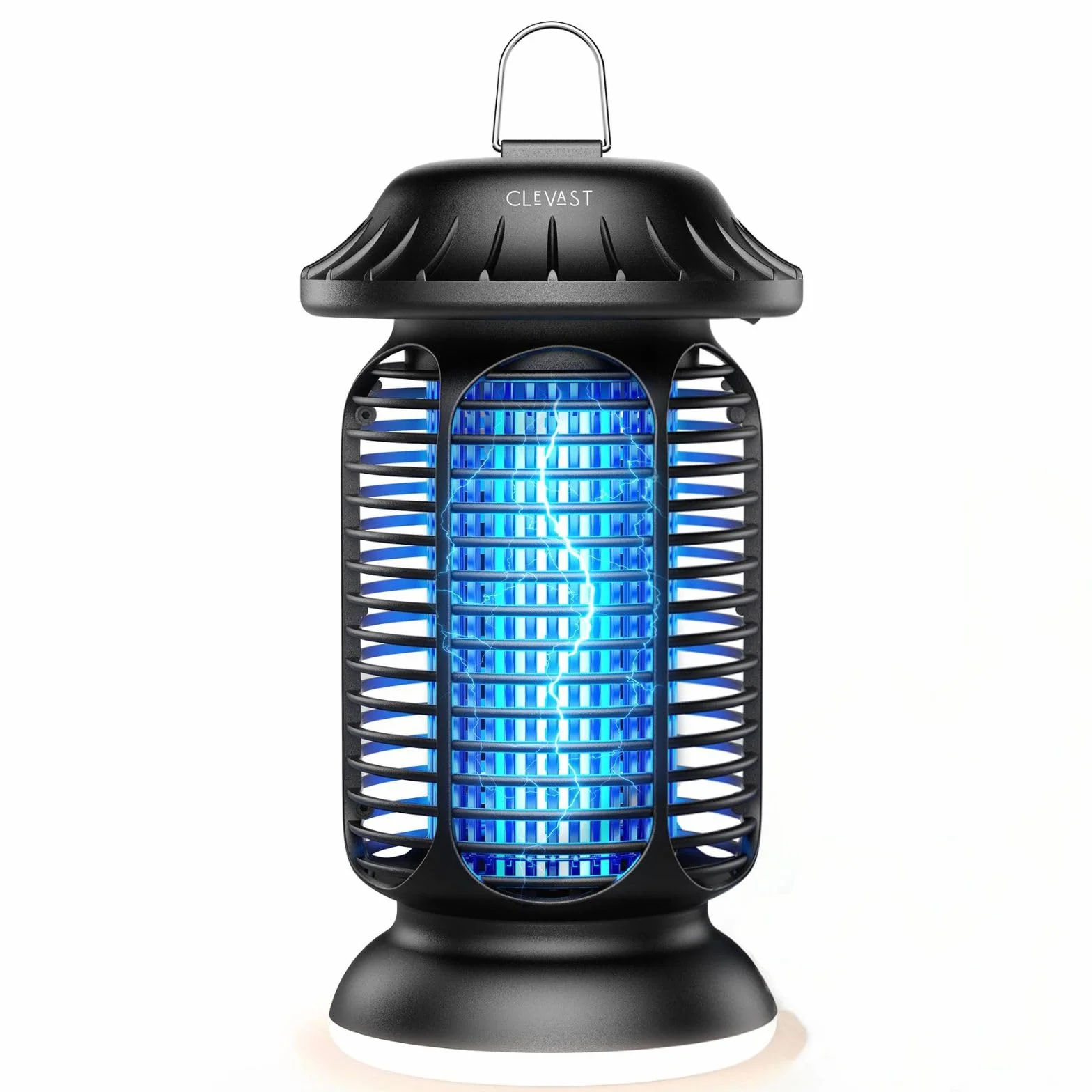 CLEVAST Elektryczna lampa na komary UV wodoodporna niszczarka na owady zewnętrzna czarna retro