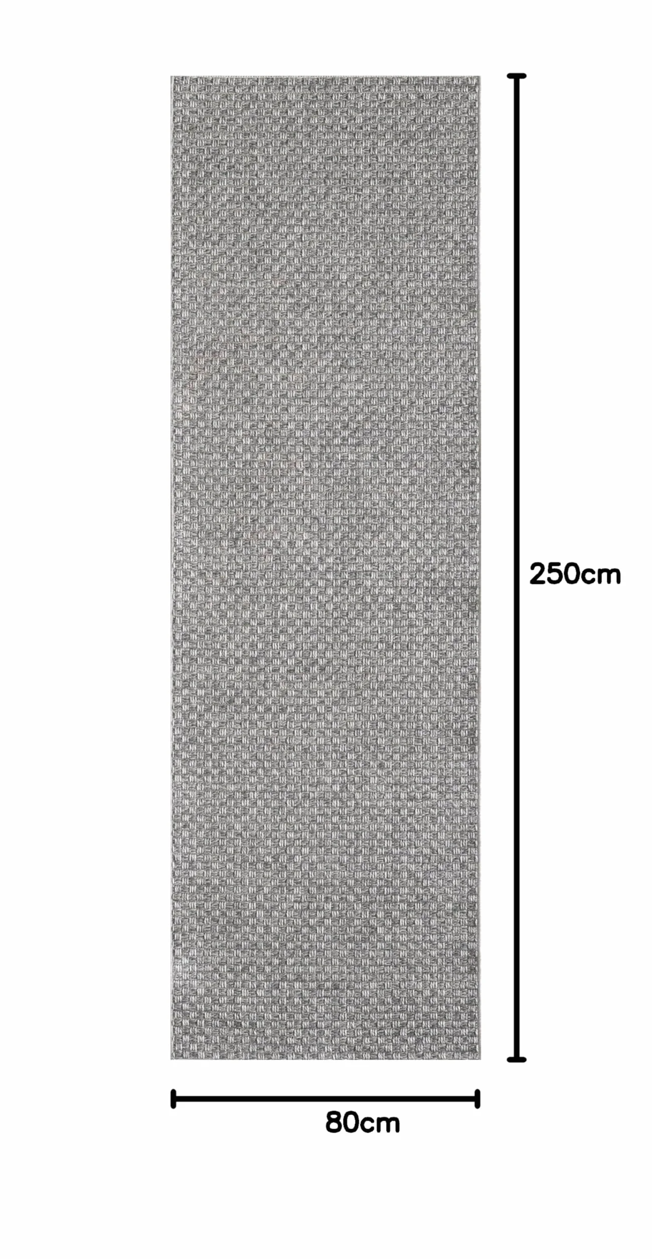 Dywan boho vintage szary 80 x 250 cm wytrzymały łatwy w pielęgnacji