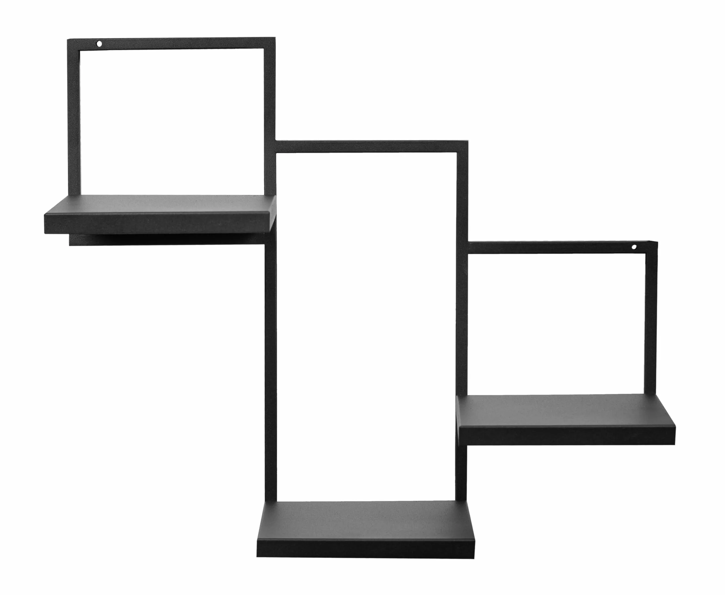 Półka ścienna na rośliny TRIO Ripiani Metalowa 58x22,5x50cm Czarny