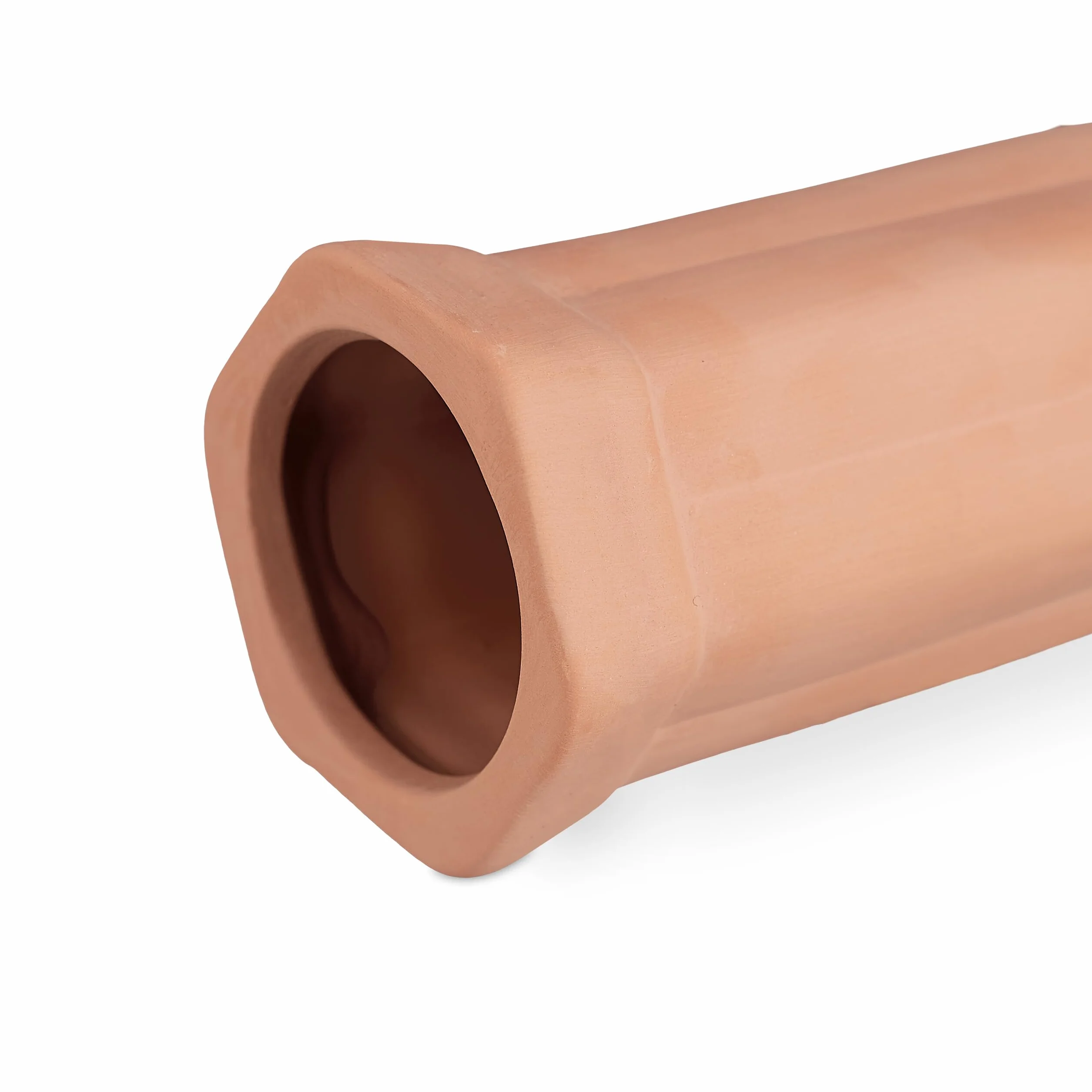 Relaxdays Zestaw 4 glinianych końcówek do podlewania butelek PET o pojemności 1,5 l, stożek do podlewania (wys. x szer. x gł.): 15 x 5,5 x 5 cm, terakota