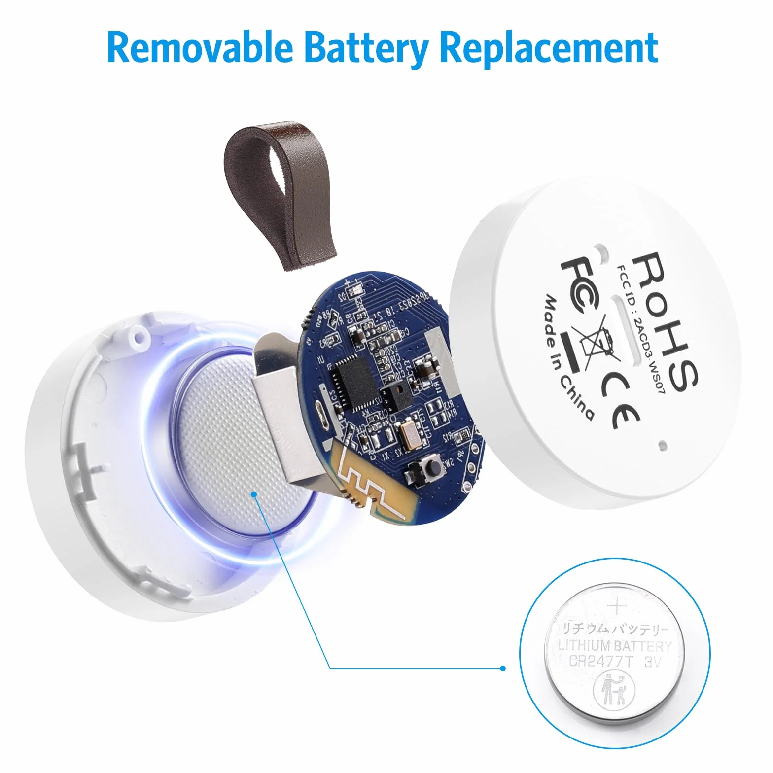Brifit Termometr Bluetooth, higrometr, bezprzewodowy czujnik temperatury z aplikacją Smart Sensor, mini termometr wewnętrzny z zapisem danych do pokoju dziecięcego, szklarni, garażu, biura