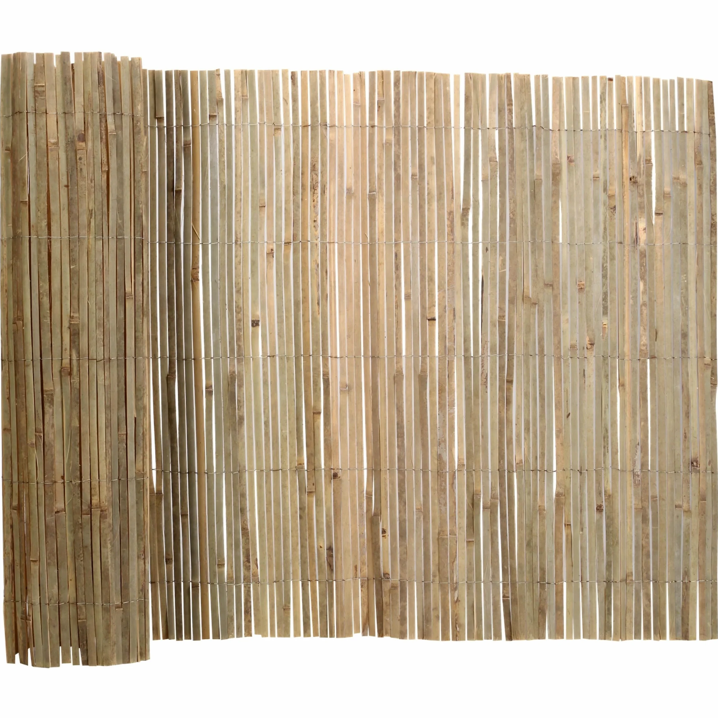 MASKUJĄCA mata bambusowa na płot, OSŁONA balkonowa, ogrodzeniowa, NATURALNA 100x300 cm (A)