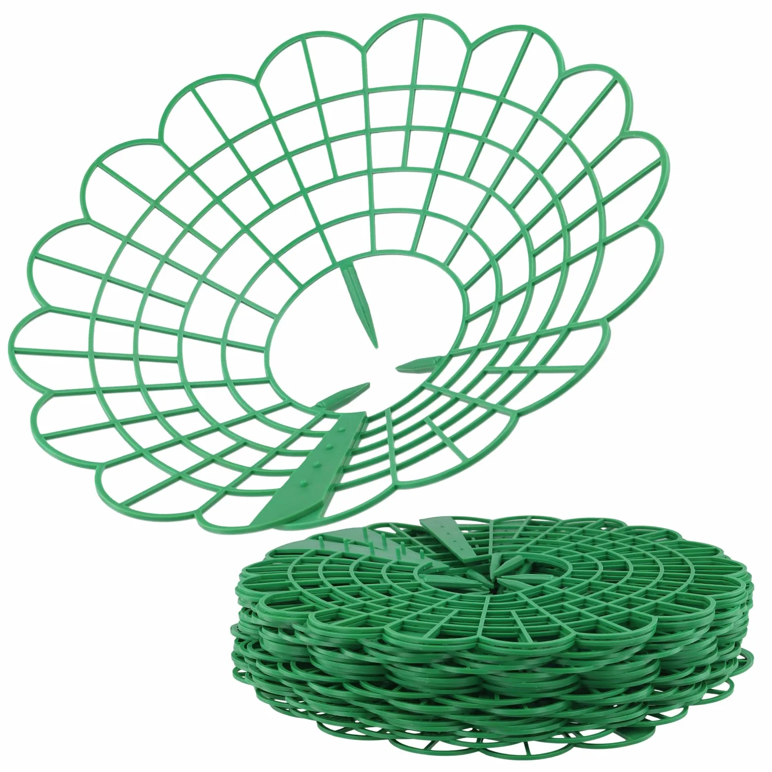 KEILEOHO Stojak na Truskawki 30 sztuk 29 cm x 4,2 cm Zielony Tworzywo Sztuczne