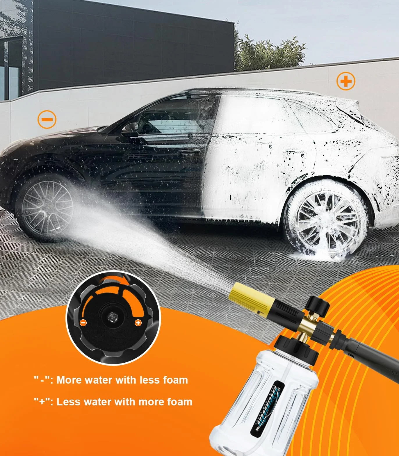 Karcher Snow Foam Lance Foam Cannon do myjki wysokociśnieniowej K2-K7 1 l regulowana dysza