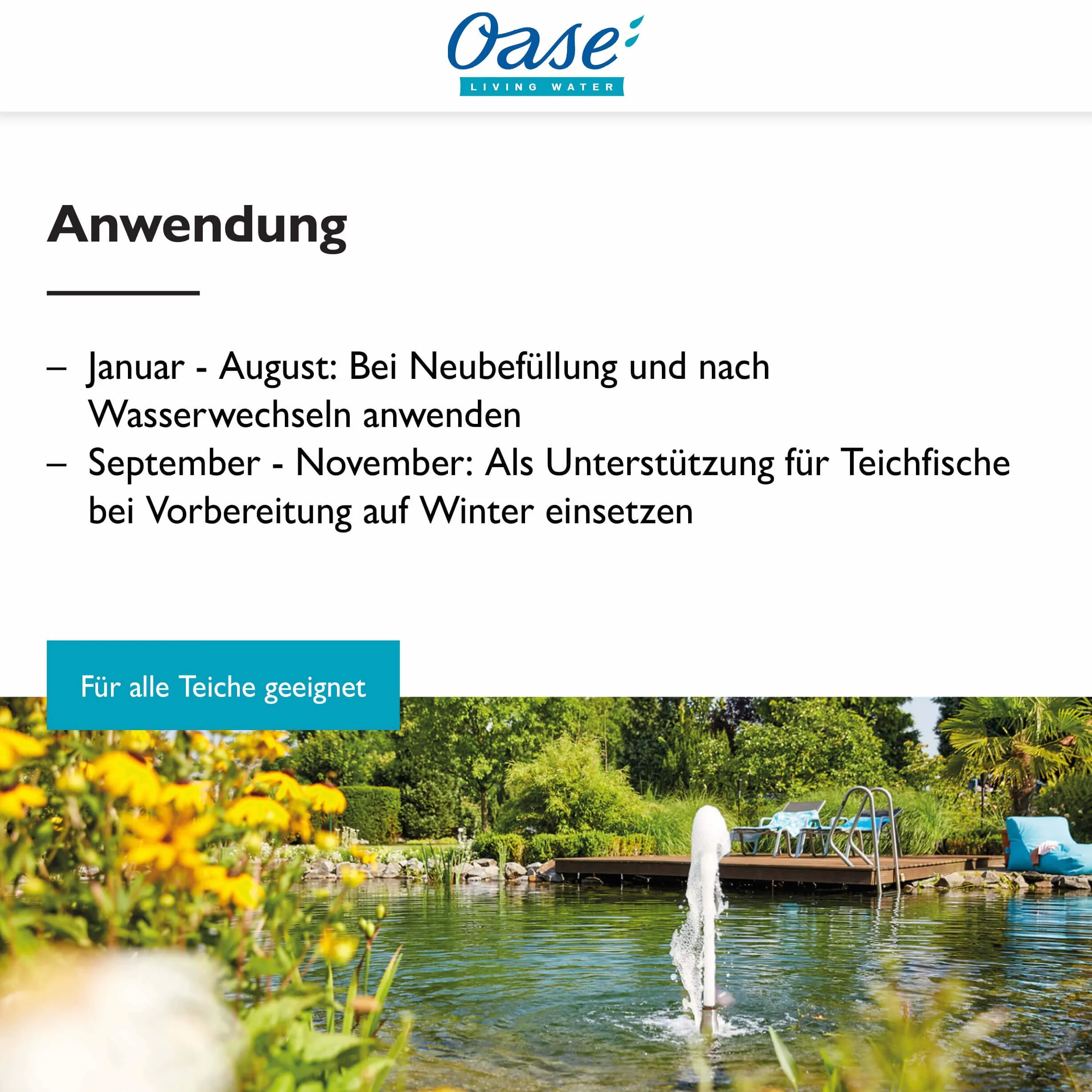 Oase AquaActiv Safe&Care uzdatniacz wody do stawów 500 ml