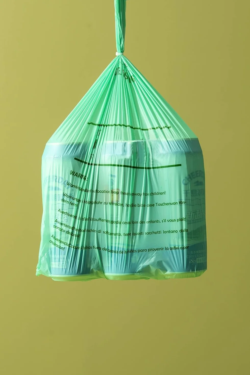 150 worków na śmieci kompostowe, 6 l, 8 l, 10 l, 30 l, worki na odpady kuchenne, 100% biodegradowalne worki z certyfikatem EN13432 (6 l)