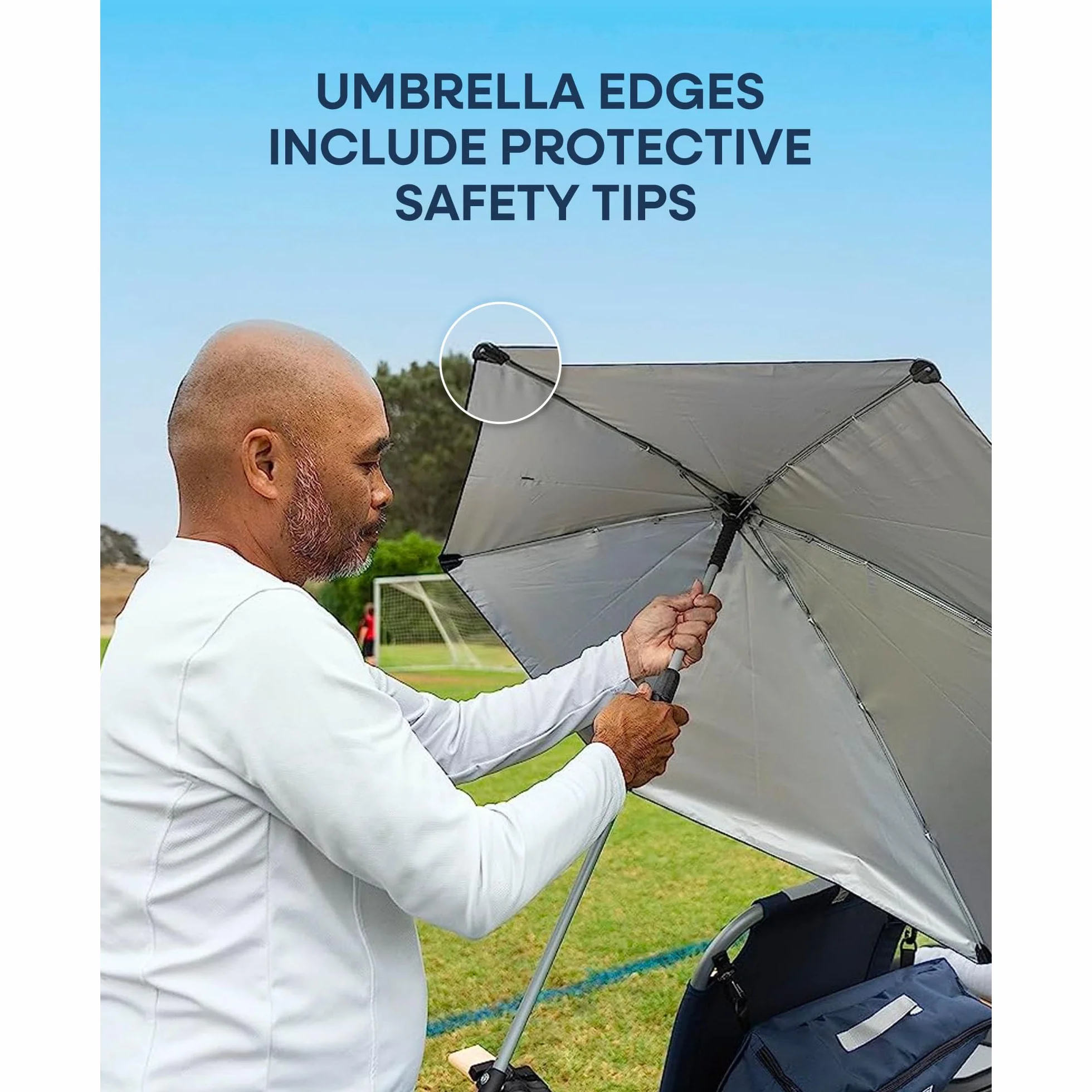 Sport-Brella Versa-Brella SPF 50+ regulowany parasol z uniwersalnym zaciskiem, Versa Navy