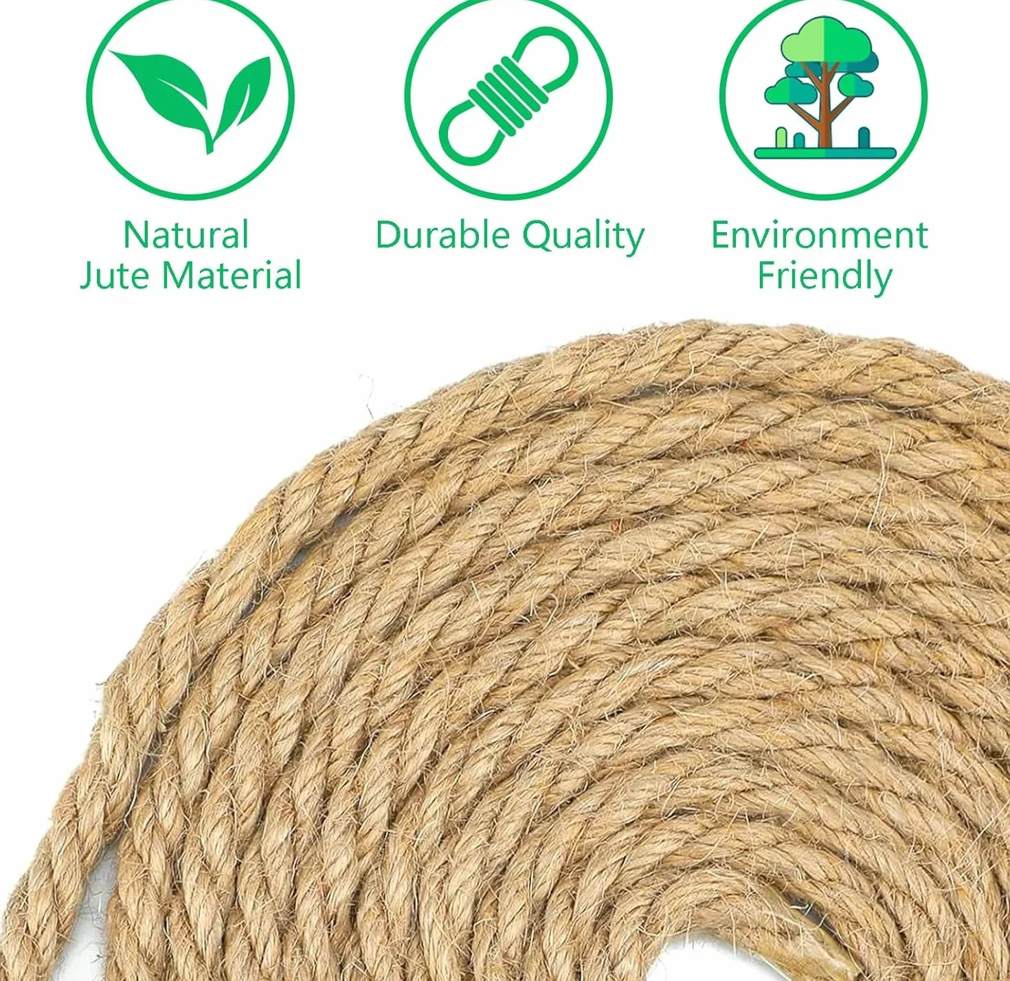 Lina jutowa 10 mm x 20 m – mocna lina konopna z włókien naturalnych do ogrodu, DIY, dekoracji, wiązek i na kemping – wytrzymały sznurek jutowy, sznurek, sznurek do pakowania, taśma jutowa