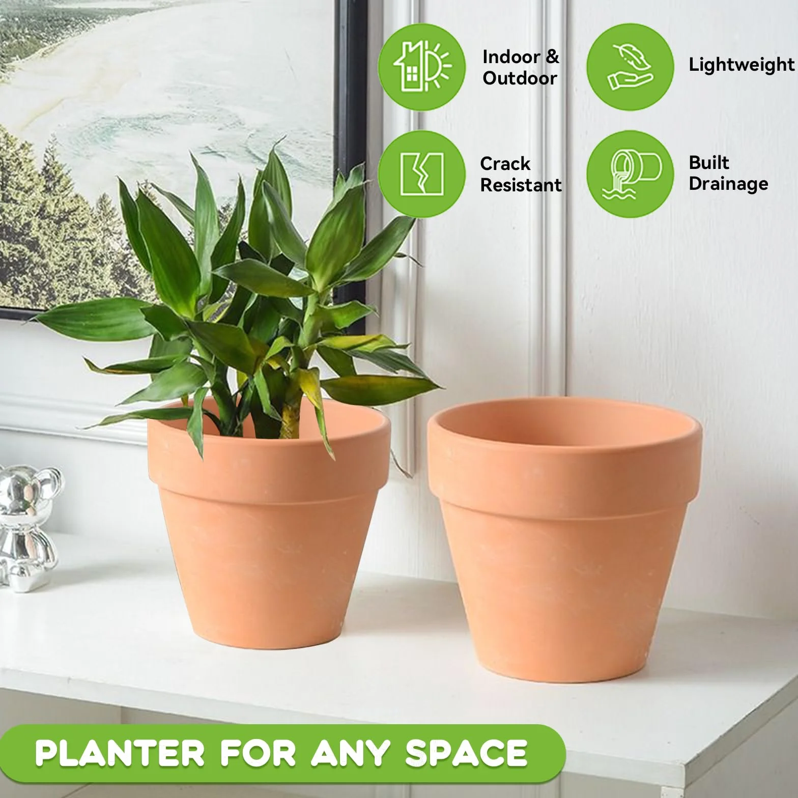 20 sztuk glinianych doniczek mini 4,5 x 4 cm, gliniane doniczki małe z otworami drenażowymi, małe doniczki z terakoty DIY, do uprawy sukulentów, uprawy sadzonek i ogrodu domowego