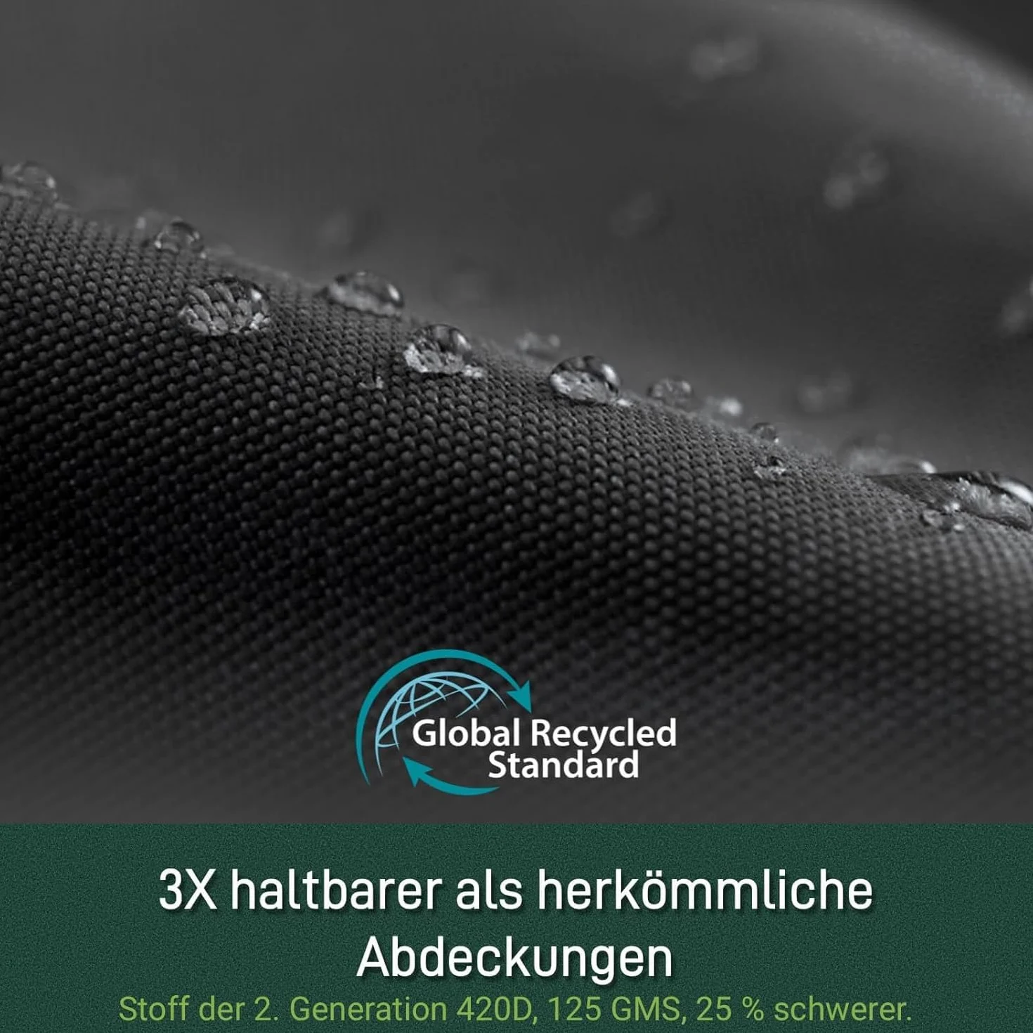 Awnic Pokrowiec ochronny na parasol przeciwsłoneczny Ø 300 cm, 420D, wodoszczelny, 265 x 40/50 cm