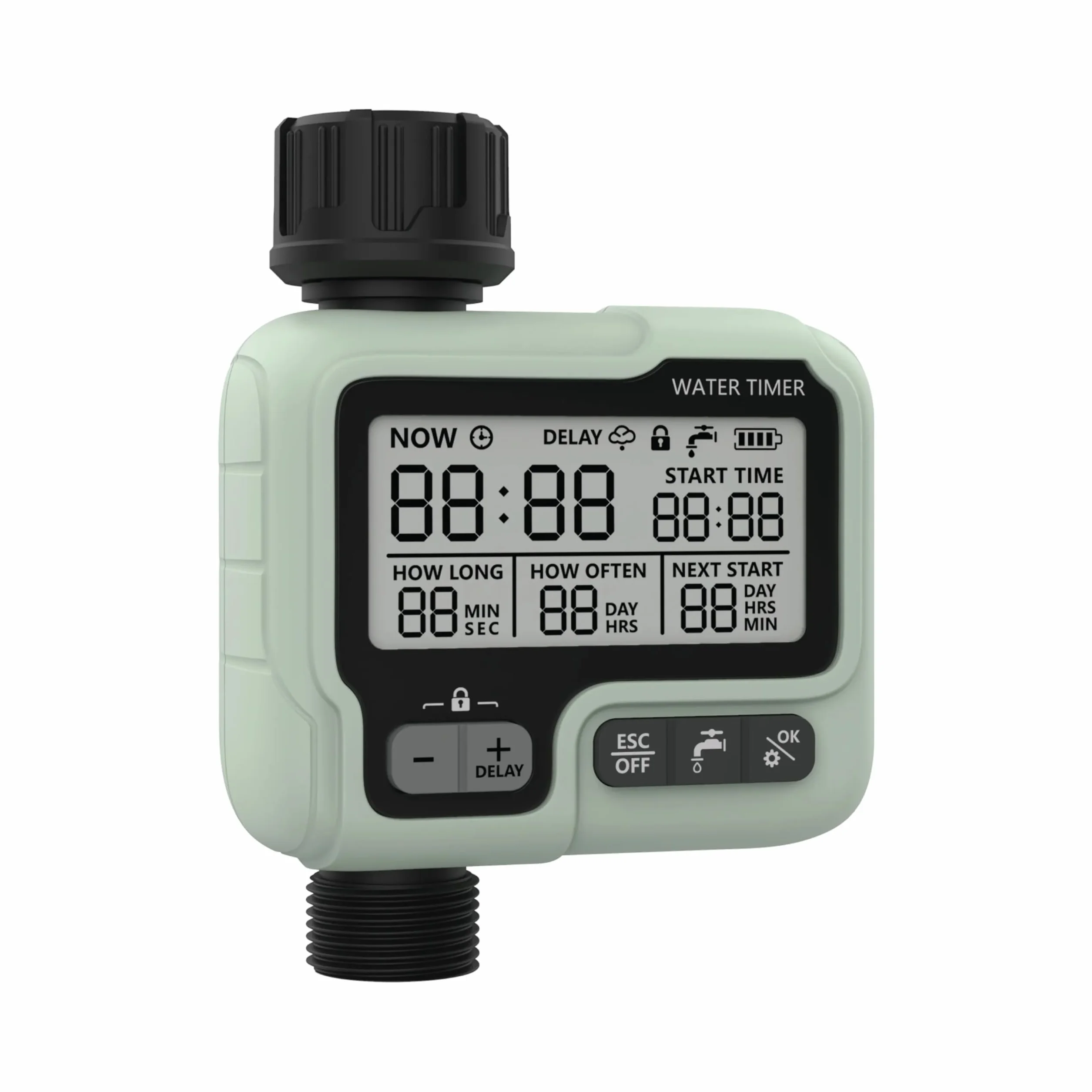 Programator automatycznego nawadniania 1/2"-3/4" cyfrowy timer LCD blokada dzieci