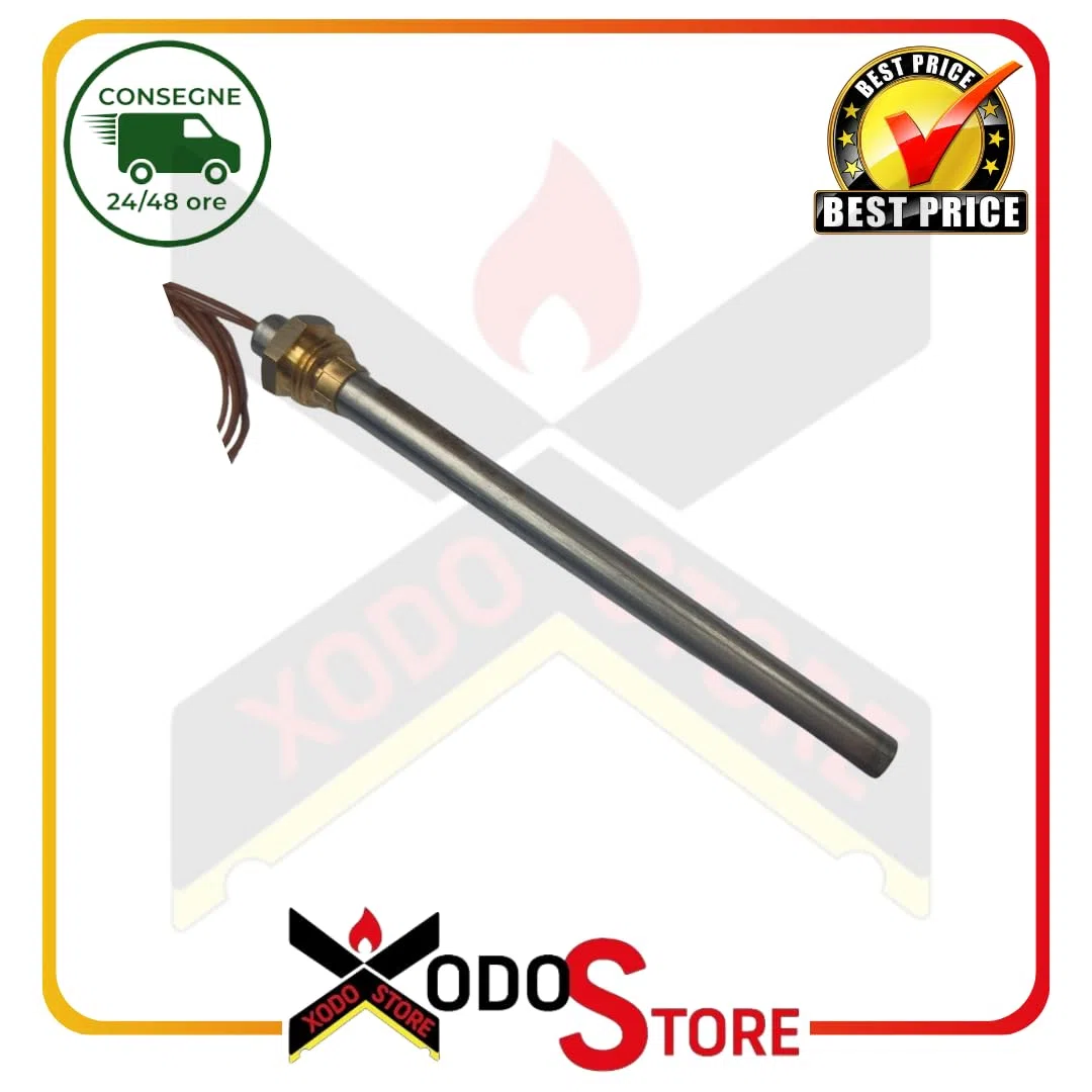 Xodo Store świeca zapłonowa do pieców na pellet, 9,9 x 136-146 cm (Ø x dł.), 250 W, kompatybilna z Ecoteck i Ravelli