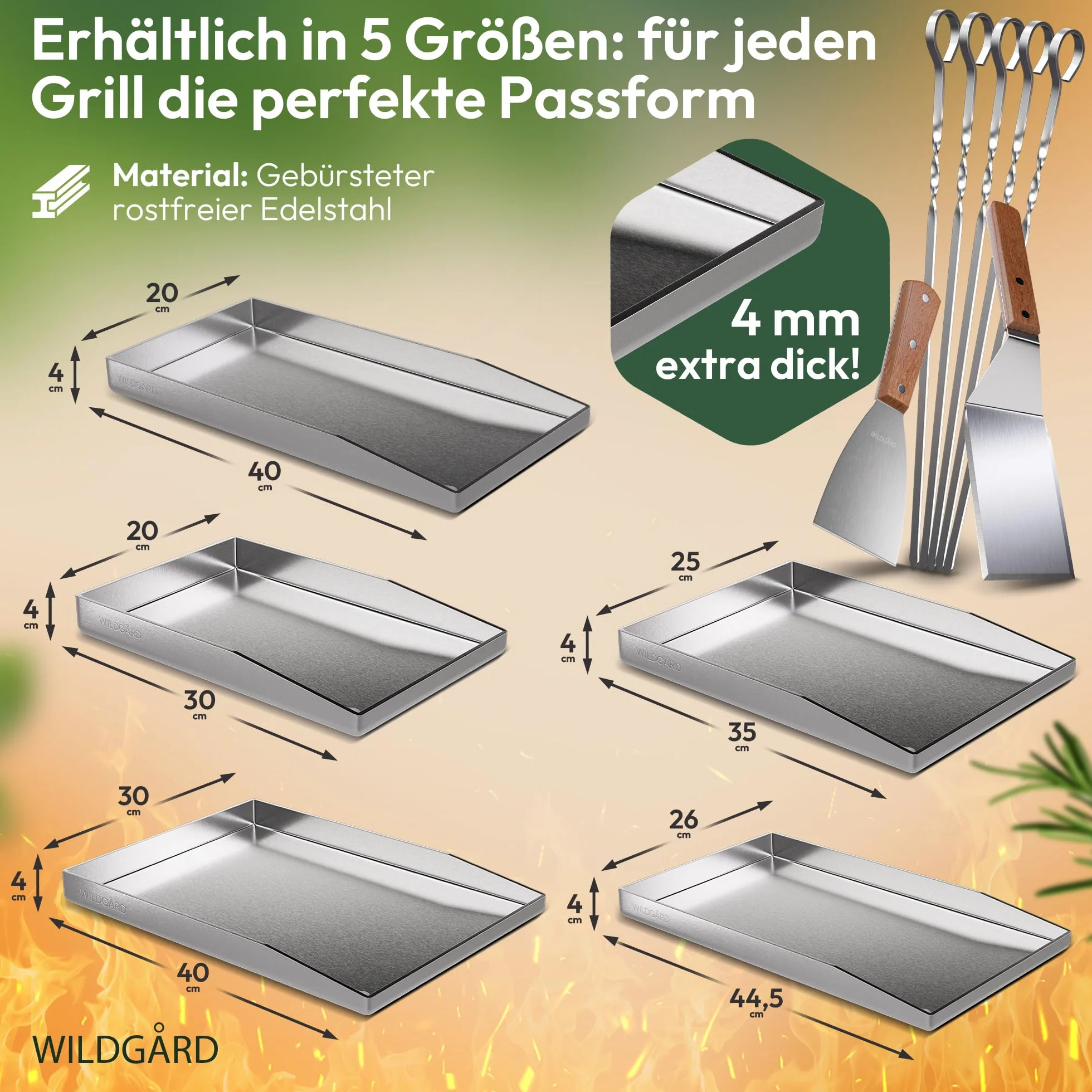 Plancha płyta grillowa ze stali nierdzewnej 35x25 cm do grilla gazowego BBQ