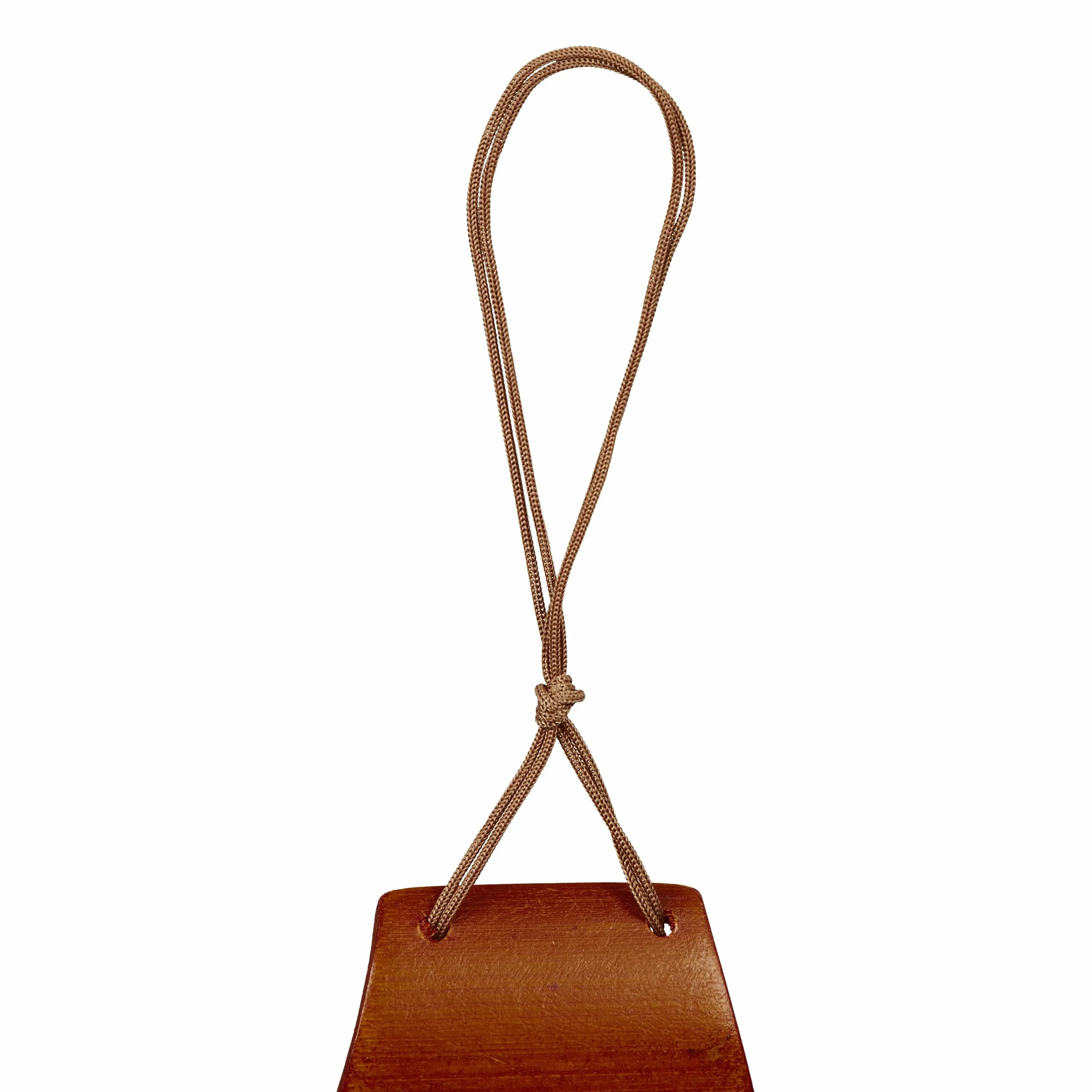 Relaxdays Dzwonek wietrzny bambusowy, wzór żaglówki, dekoracja wisząca na zewnątrz i wewnątrz, wys. x gł.: 72 x 20 x 6 cm, kolor brązowy