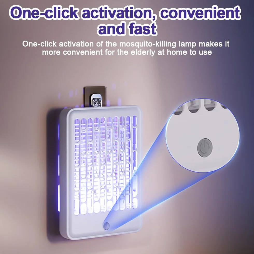 Mineup Elektryczna pułapka na owady, 1200 mAh, lampa na komary, elektryczna, ładowana przez USB, 360° UV, lampa do kuchni, wewnątrz i na zewnątrz, na kemping