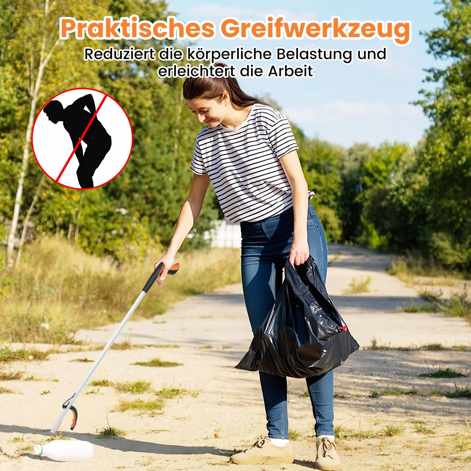 COSTWAY Szczypce chwytakowe 88 cm dla seniorów antypoślizgowe aluminiowe