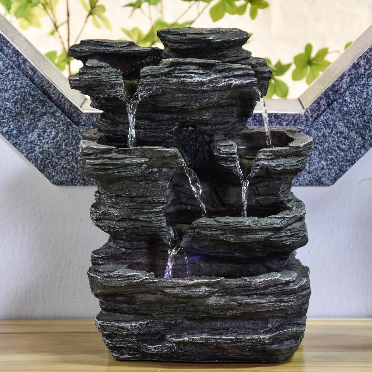 Fontanna Zen Light Szary 25 x 17 x 35 cm