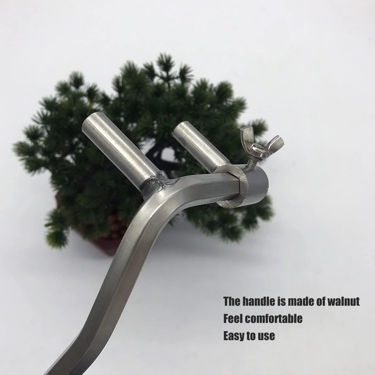 Profesjonalna giętarka do gałęzi Bonsai ze stali nierdzewnej M14 z drewnianą rączką