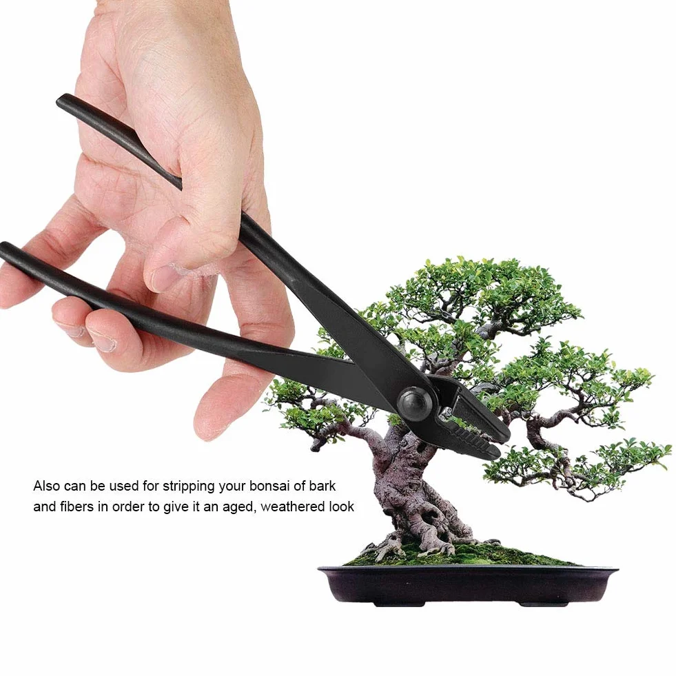 Szczypce Bonsai, 200 Mm Stal Manganowa Szczypce Do Drutu Szkoleniowego Bonsai Drut I Szczypce Jin Szczypce Szkoleniowe Jz Ergonomicznym Uchwytem Narzędzie Ogrodnicze, Czarne