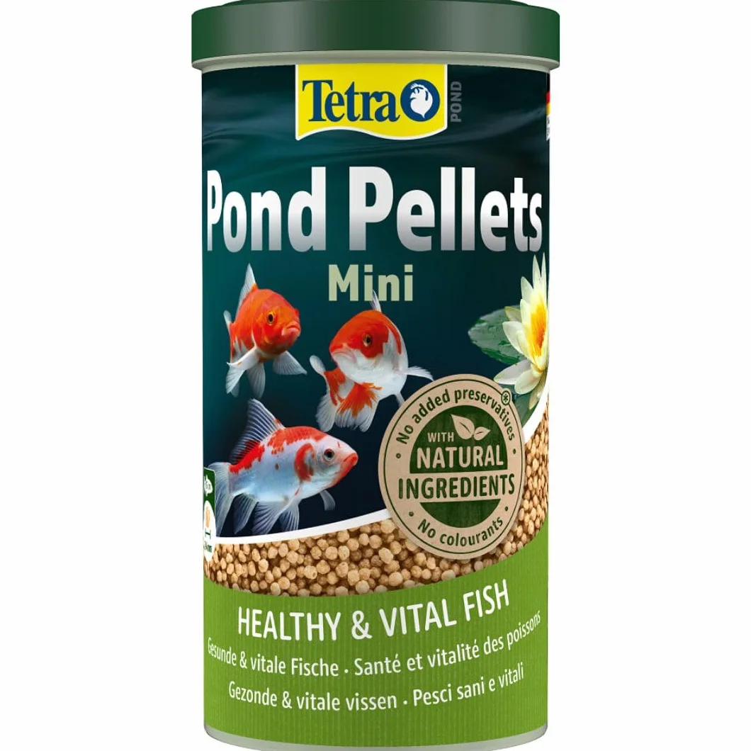 Tetra Pond Pellets Mini pokarm główny dla małych ryb stawowych, pływające granulki 1 l