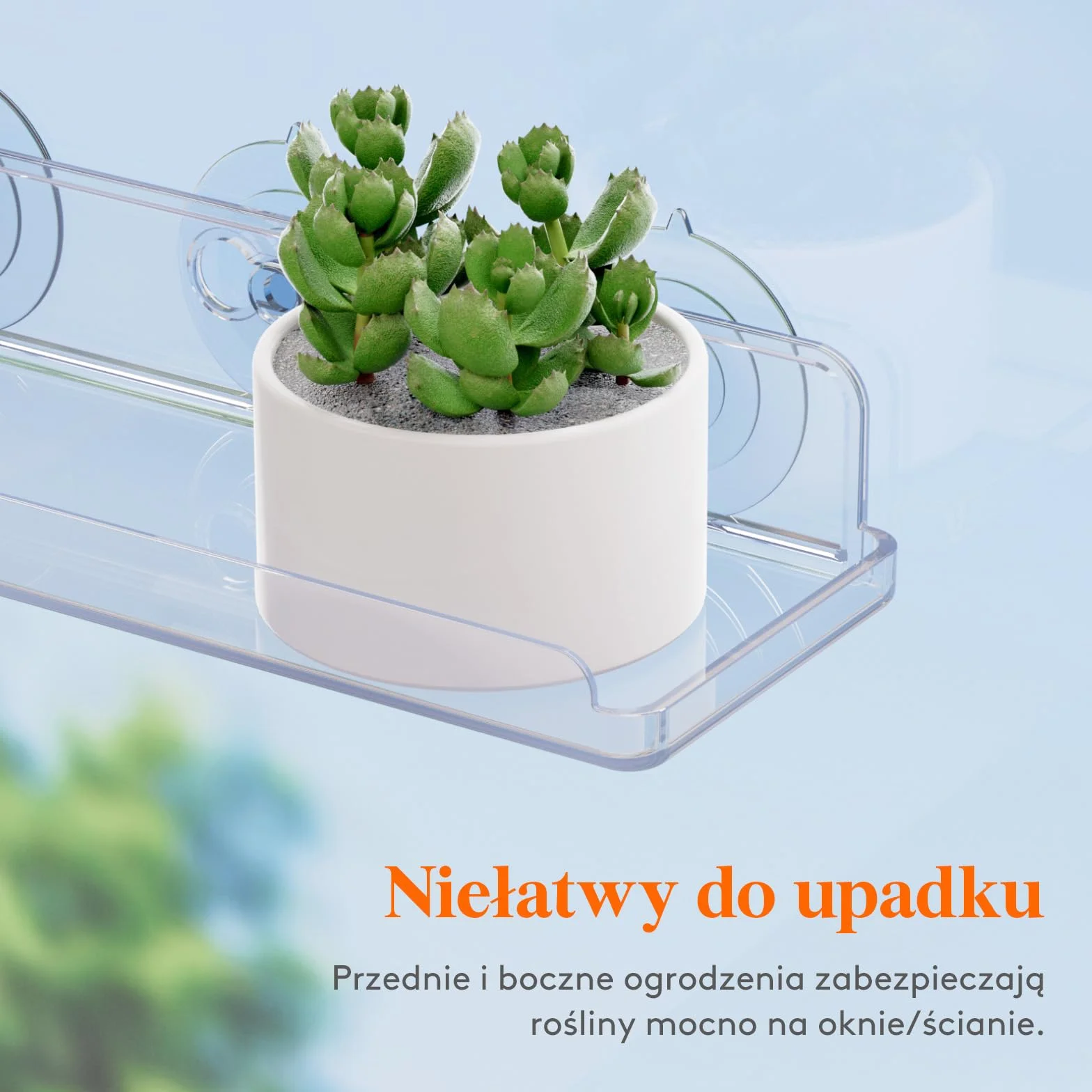 Pływające półki okienne na rośliny Lifewit 15 cali, 4 akrylowe półki z przyssawkami, przedłużacz parapetu do wewnętrznych sukulentów, mikro zieleni, doniczki na nasiona, sadzarki do ziół