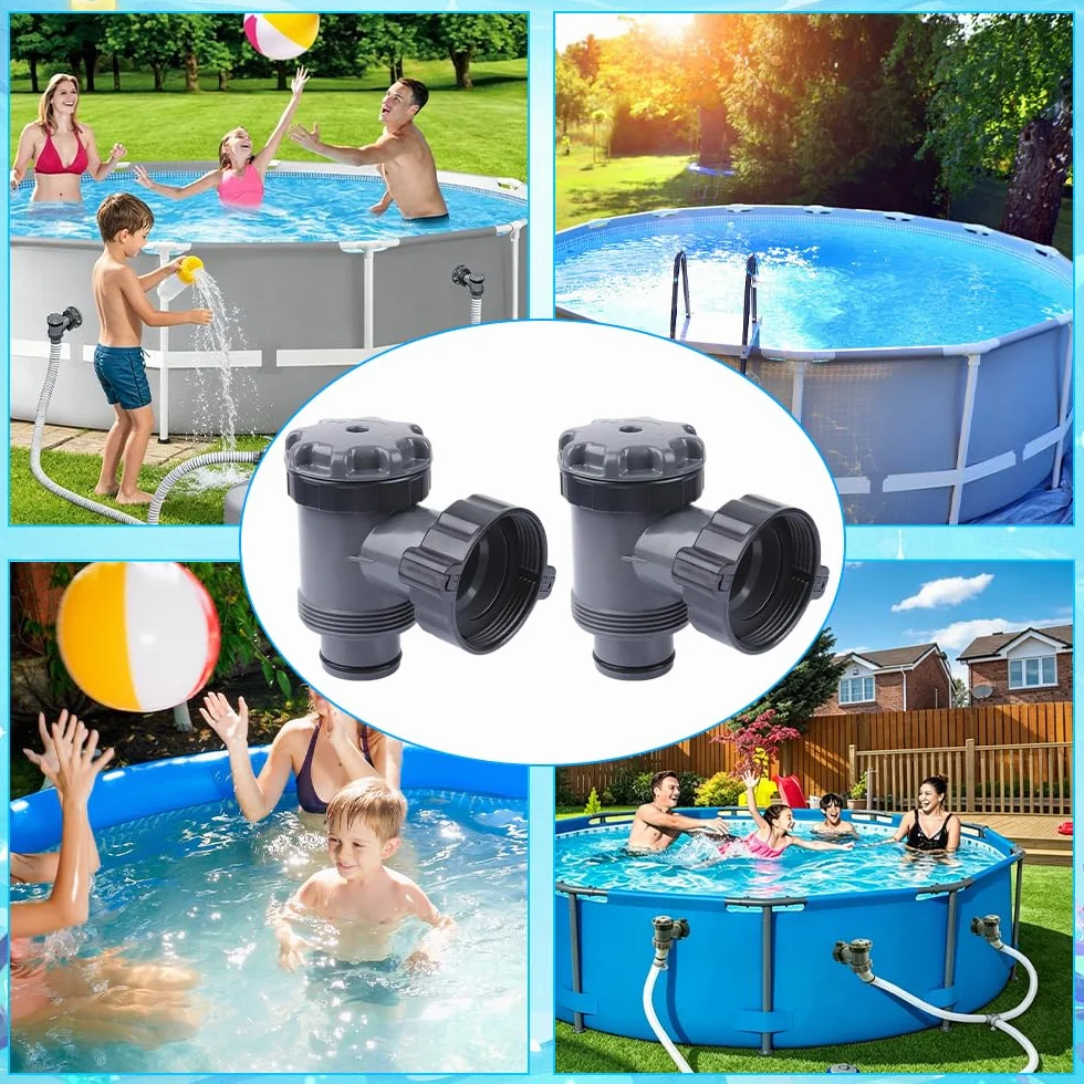 Zawory basenowe Plus 38 mm 1-1/2" zamiennik tłokowy do Hnemix Coleman Intex Bestway