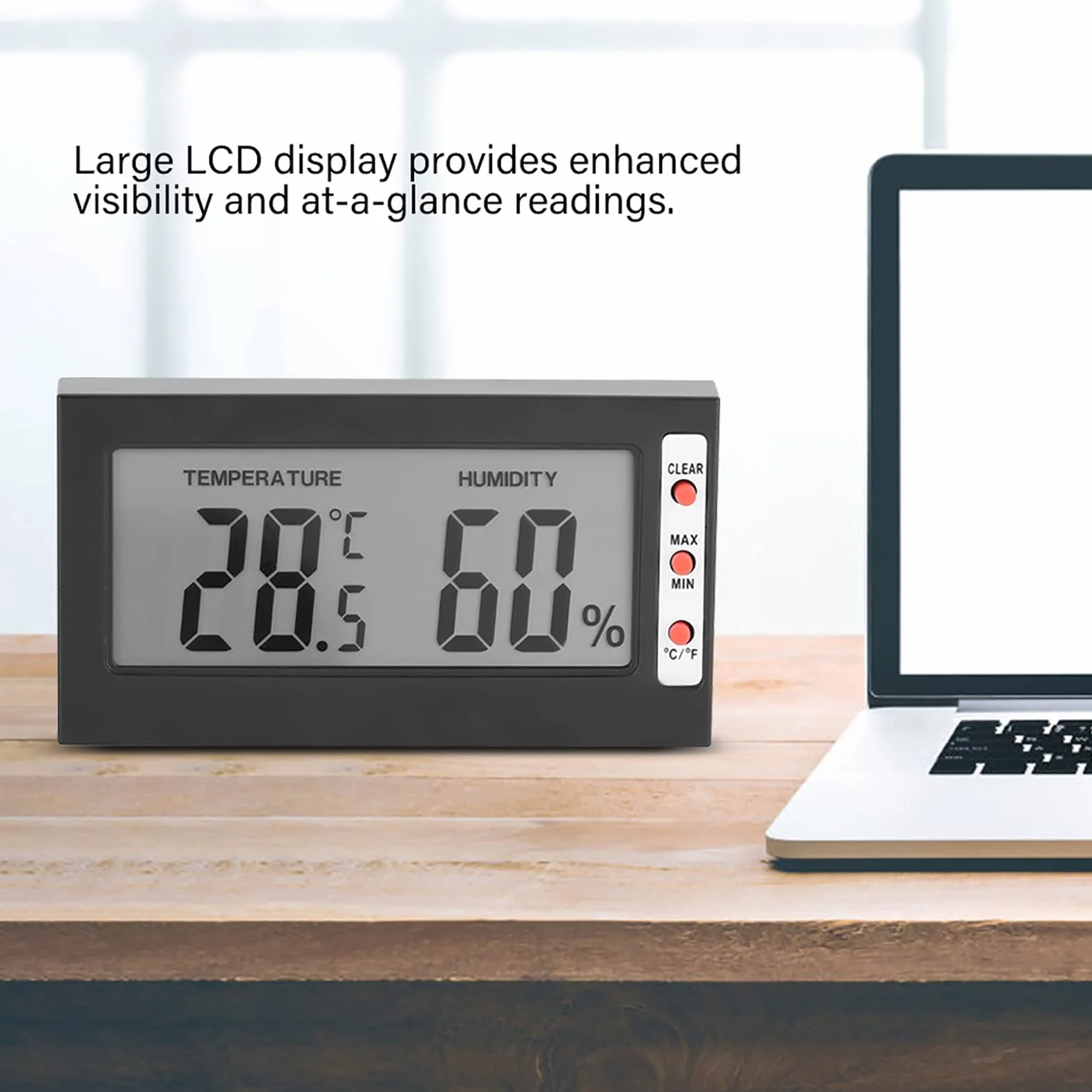 Digital Indoor LCD Thermometer Hygrometer 0~50°C 10%~99% rF