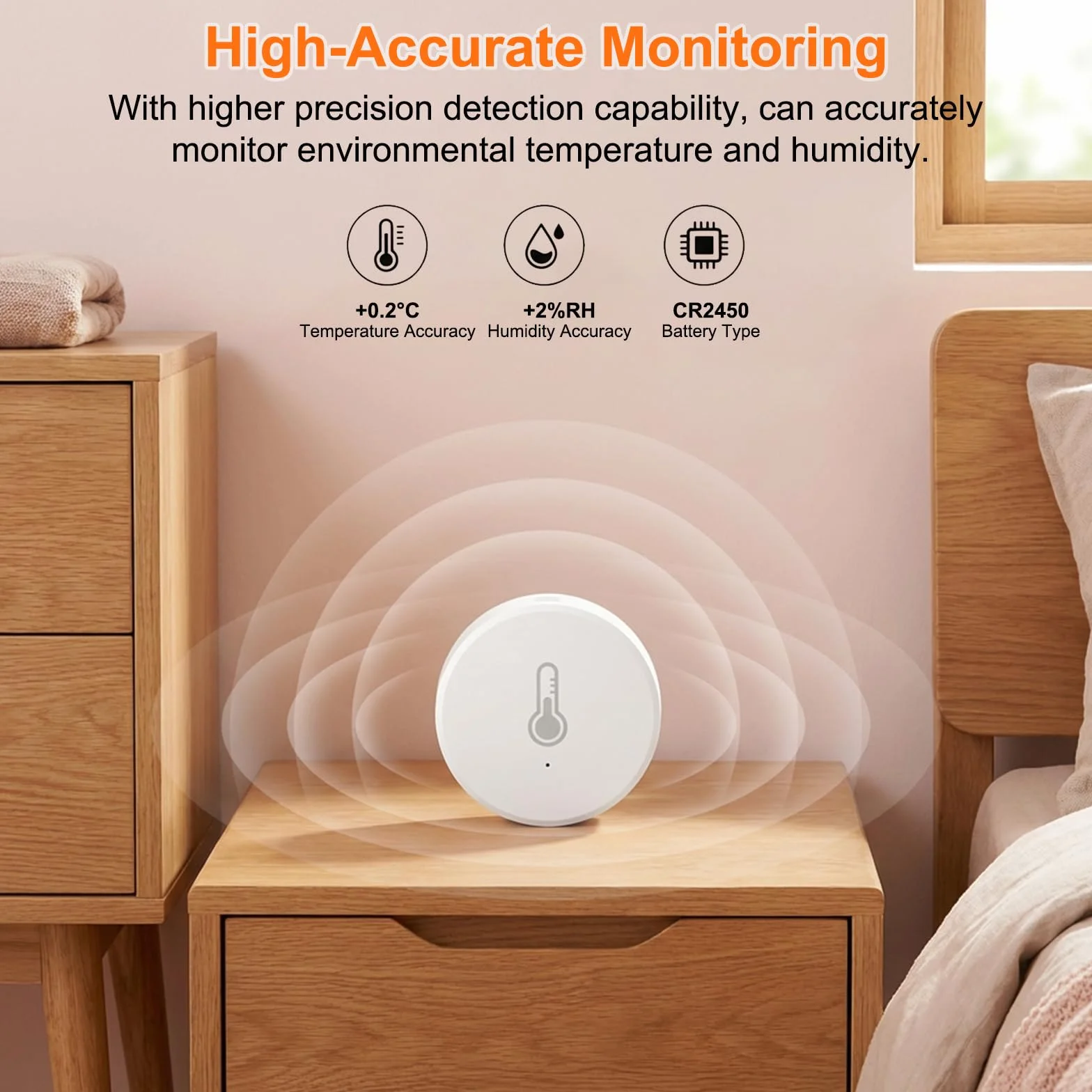 Zigbee czujnik temperatury i wilgotności do automatyzacji domu kompatybilny z Home Assistant Zigbee2mqtt