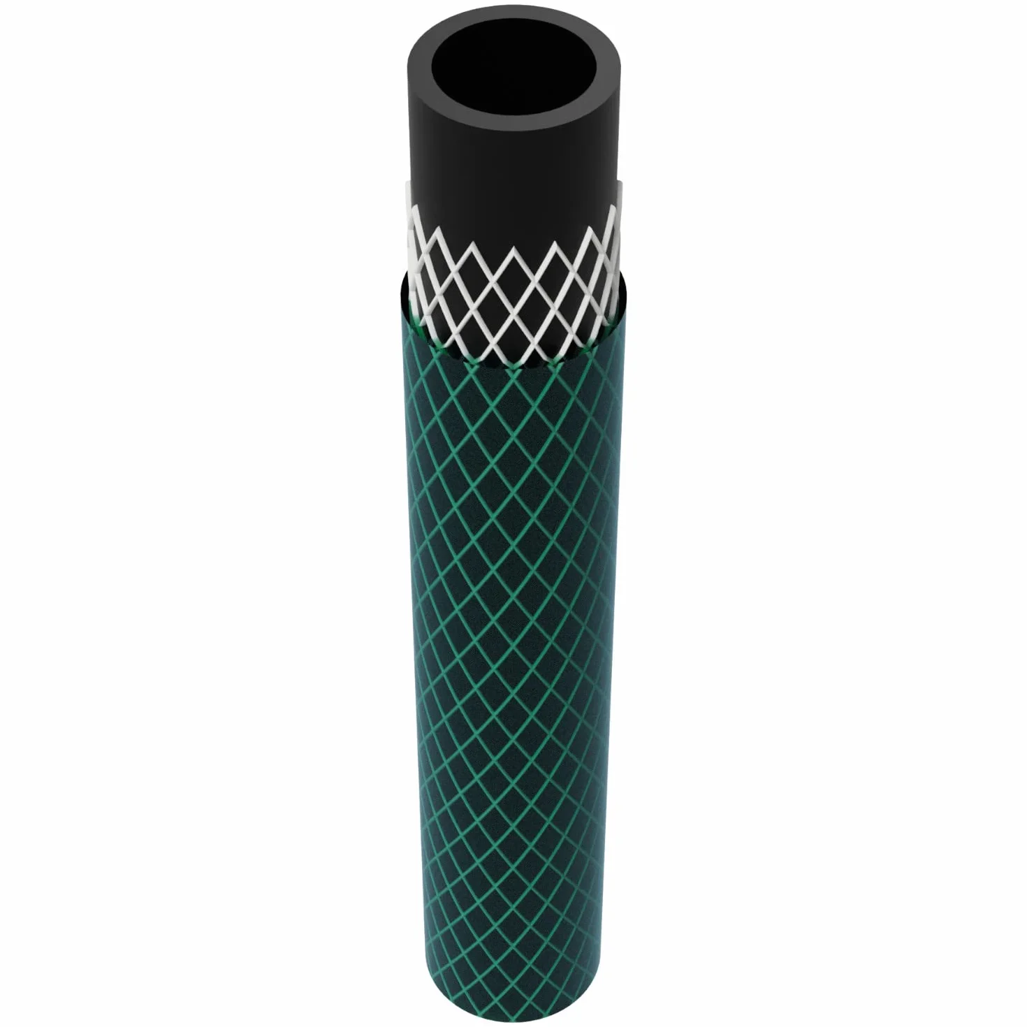 Light 3-warstwowy wąż ogrodowy, do nawadniania ogrodu, elastyczny wąż elastyczny, poliester, siatka krzyżowa, odporna na działanie promieni UV, 25 bar (1/2", 15 m)