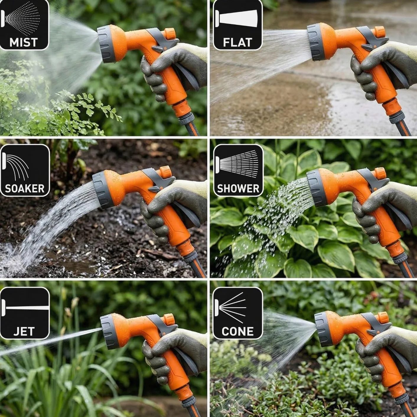 NEO TOOLS Mobilny system nawadniania ogrodu 30 m 1/2 cala wąż ogrodowy PCW