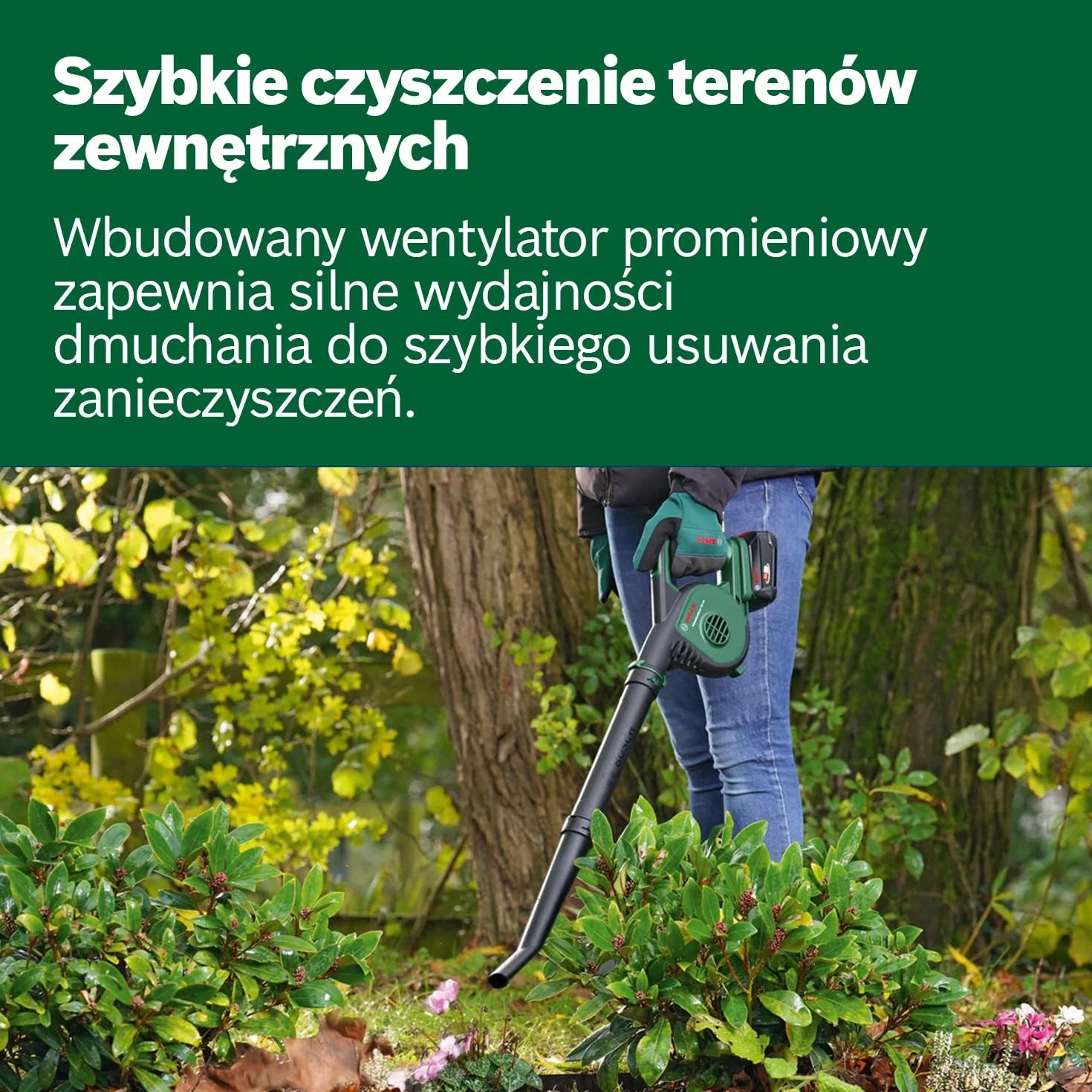 Bosch Dmuchawa do Liści, Zielony, 18 V