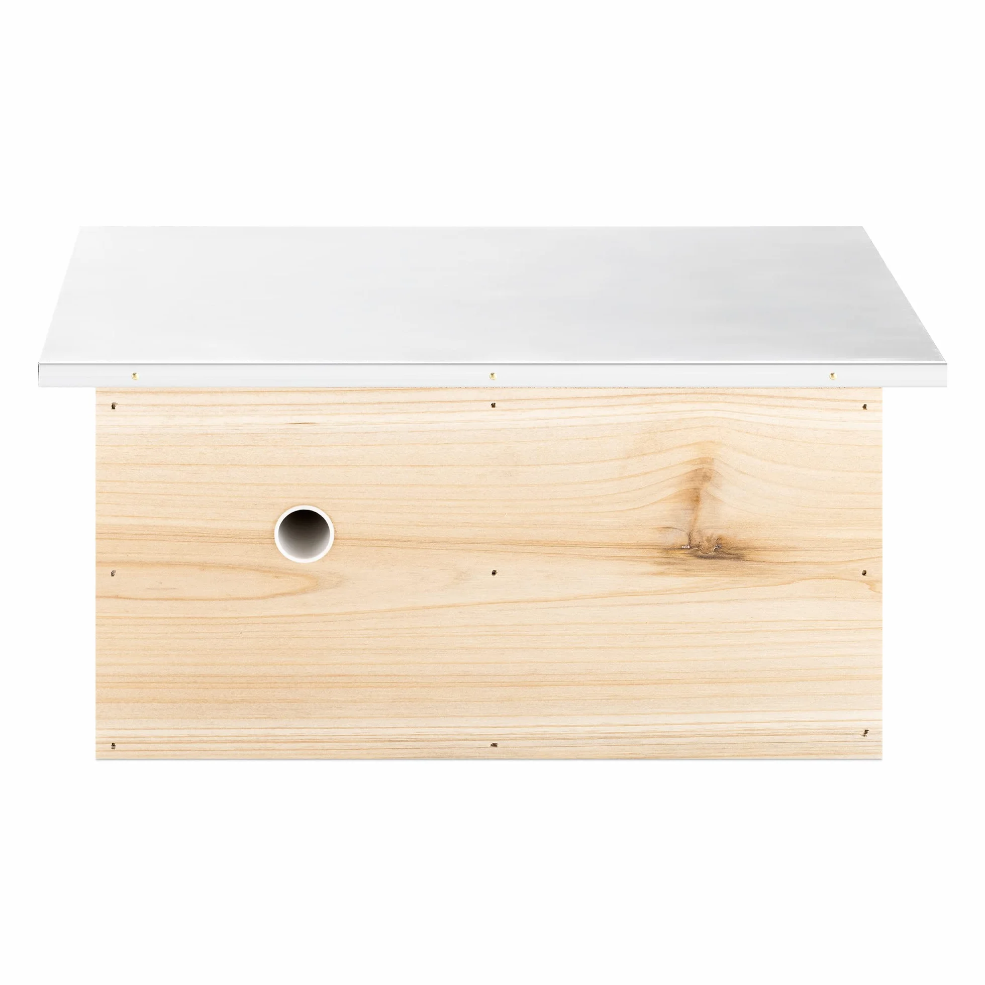Navaris Domek dla trzmieli z drewna i metalu – 30 x 20 x 14,5 cm skrzynka dla trzmieli – domek dla trzmieli – pomoc w lęgu