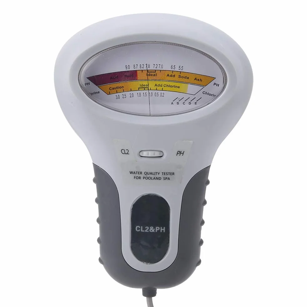 Jarchii Tester chloru, przenośny, cyfrowy miernik jakości wody, poziom pH chloru CL2, miernik jakości wody, monitor z sondą do basenu, spa