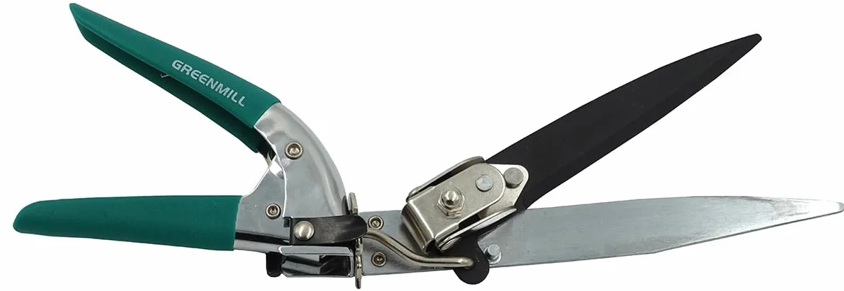 Nożyce do trawnika, obrotowe, ręczne nożyce do trawy, nożyce do żywopłotu, 33,5 cm