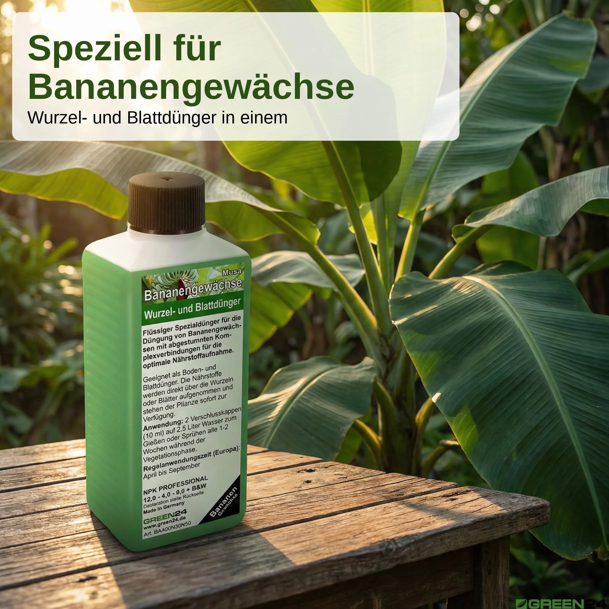 GREEN24 Nawóz bananowy NPK płynny 250 ml koncentrat do roślin tropikalnych