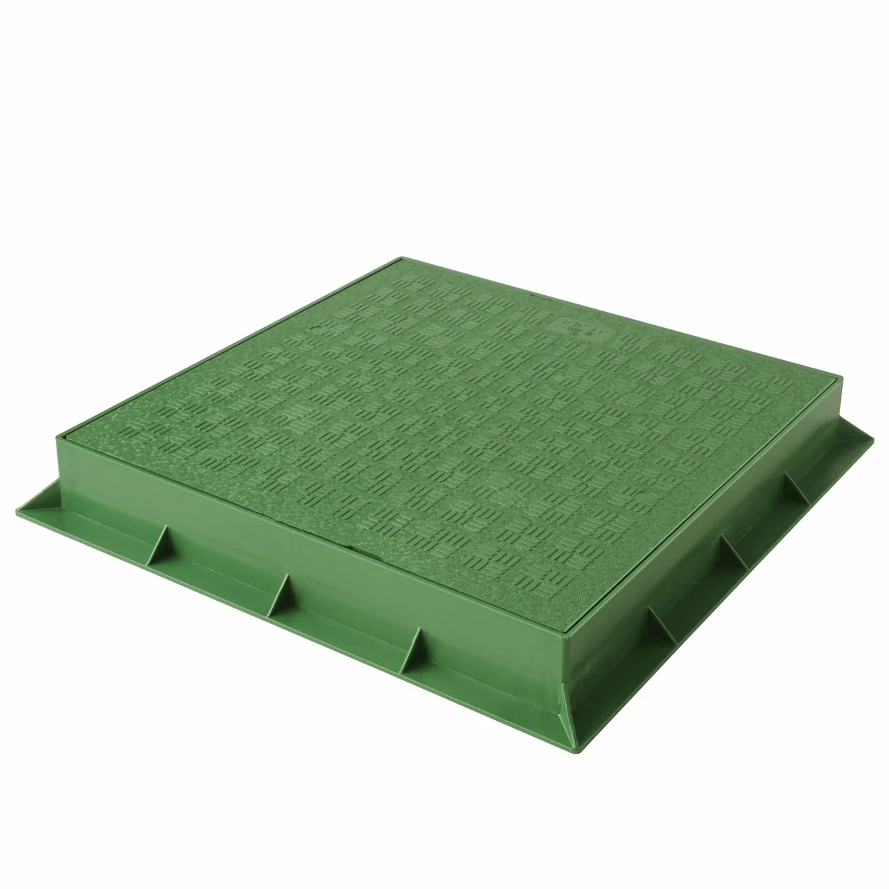 First Plast tcdp30 V-y rama z pokrywą PEDONABILE z PCW, zielona, 300 x 300 mm