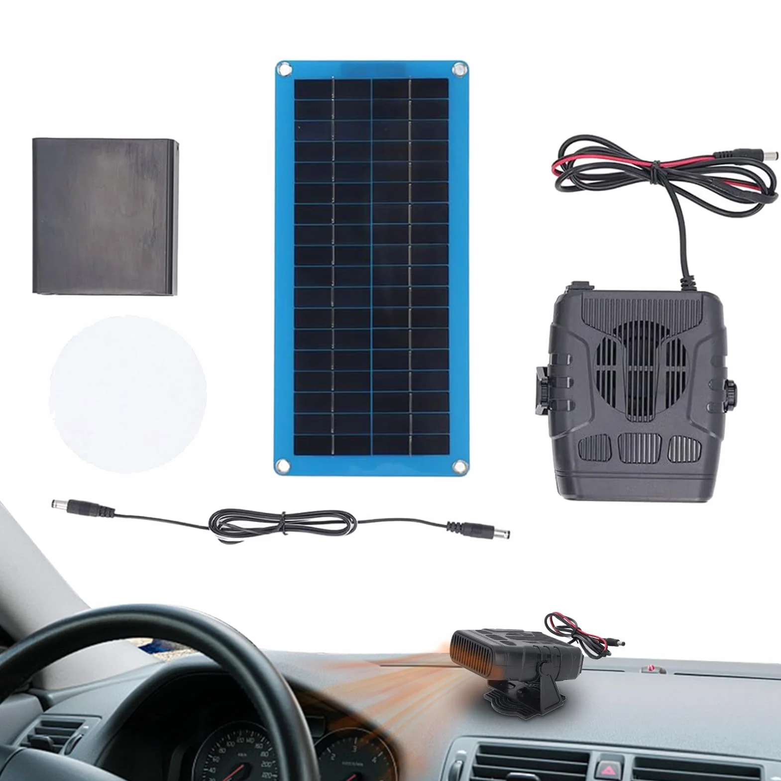 Grzejnik do szklarni z panelem słonecznym, elektryczna pompa ciepła, piec solarz 30 W, łatwa instalacja, osuszacz szyby, domek zwierząt