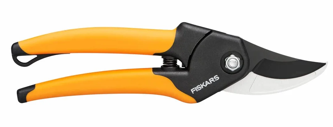 Fiskars Sekator boczny do świeżych gałęzi i gałązek, powłoka antyadhezyjna, antypoślizgowe uchwyty SoftGrip, ostrza z stali, czarny/pomarańczowy, 1001340