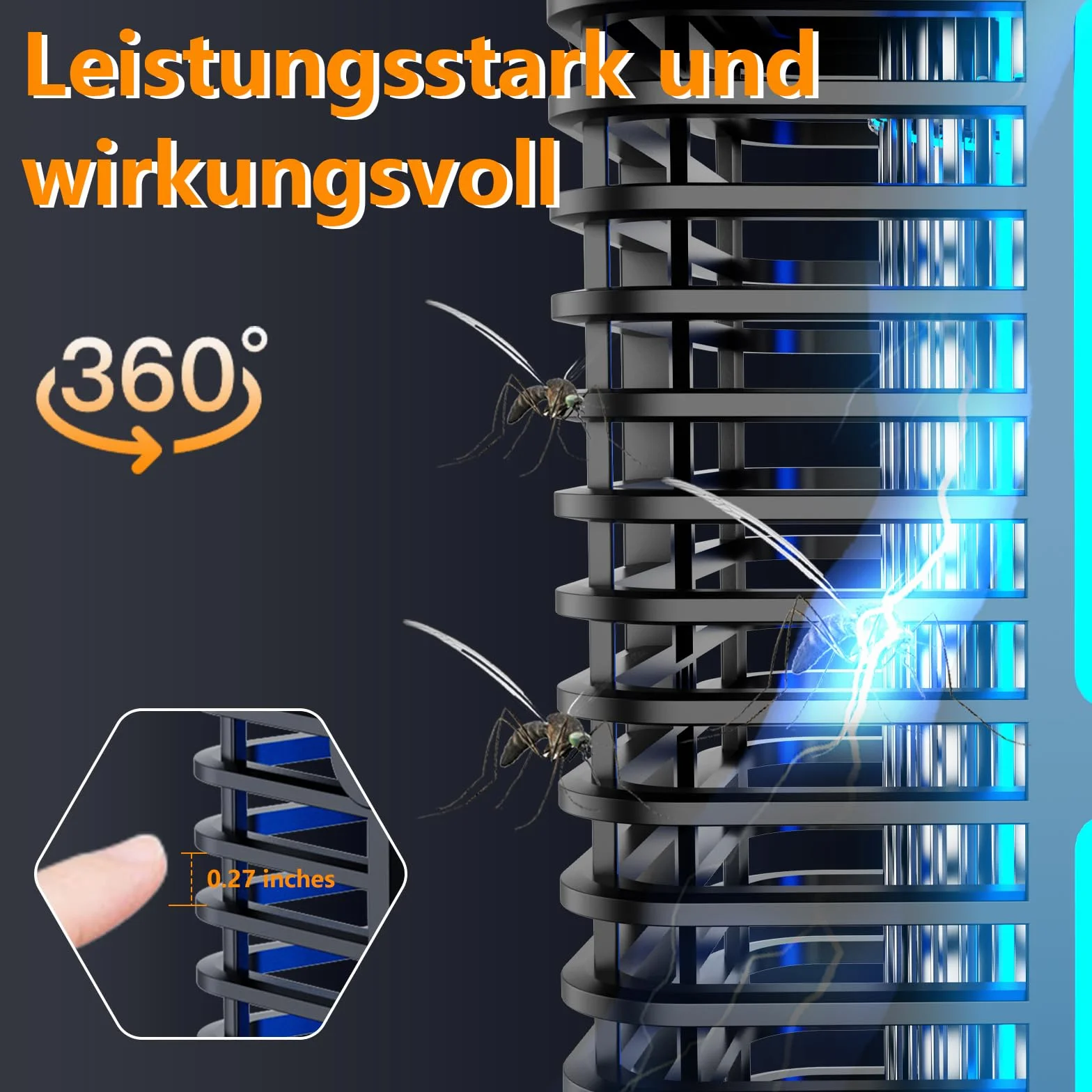 Homesuit solarna pułapka na komary 4200 V lampa UV ładowana USB wodoszczelna