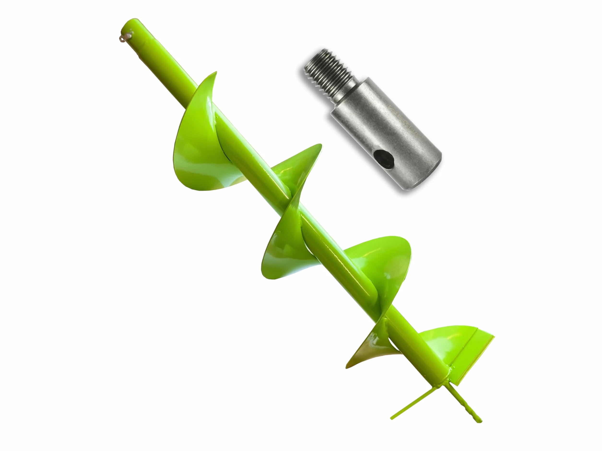 WERHE Świder ziemny do wiertarki z adapterem M14 ⌀200 mm, długość 80 cm - świder do studni, świder do sadzenia drzew, świder do otworów ziemnych, świder do pali, świder do przepustów