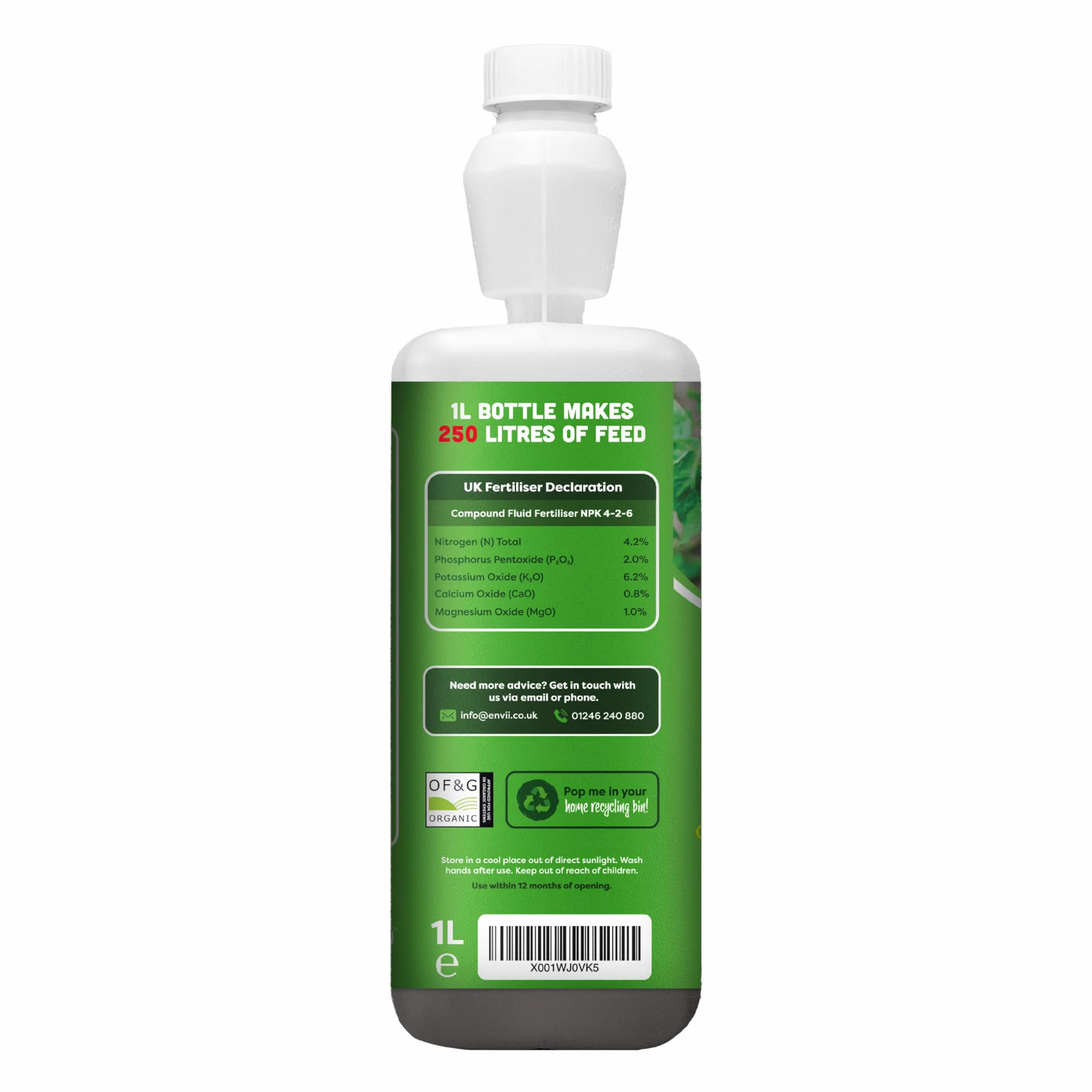 Envii Maximato – bio nawóz do pomidorów – poprawia wzrost roślin i zbieranie pomidorów 500 ml