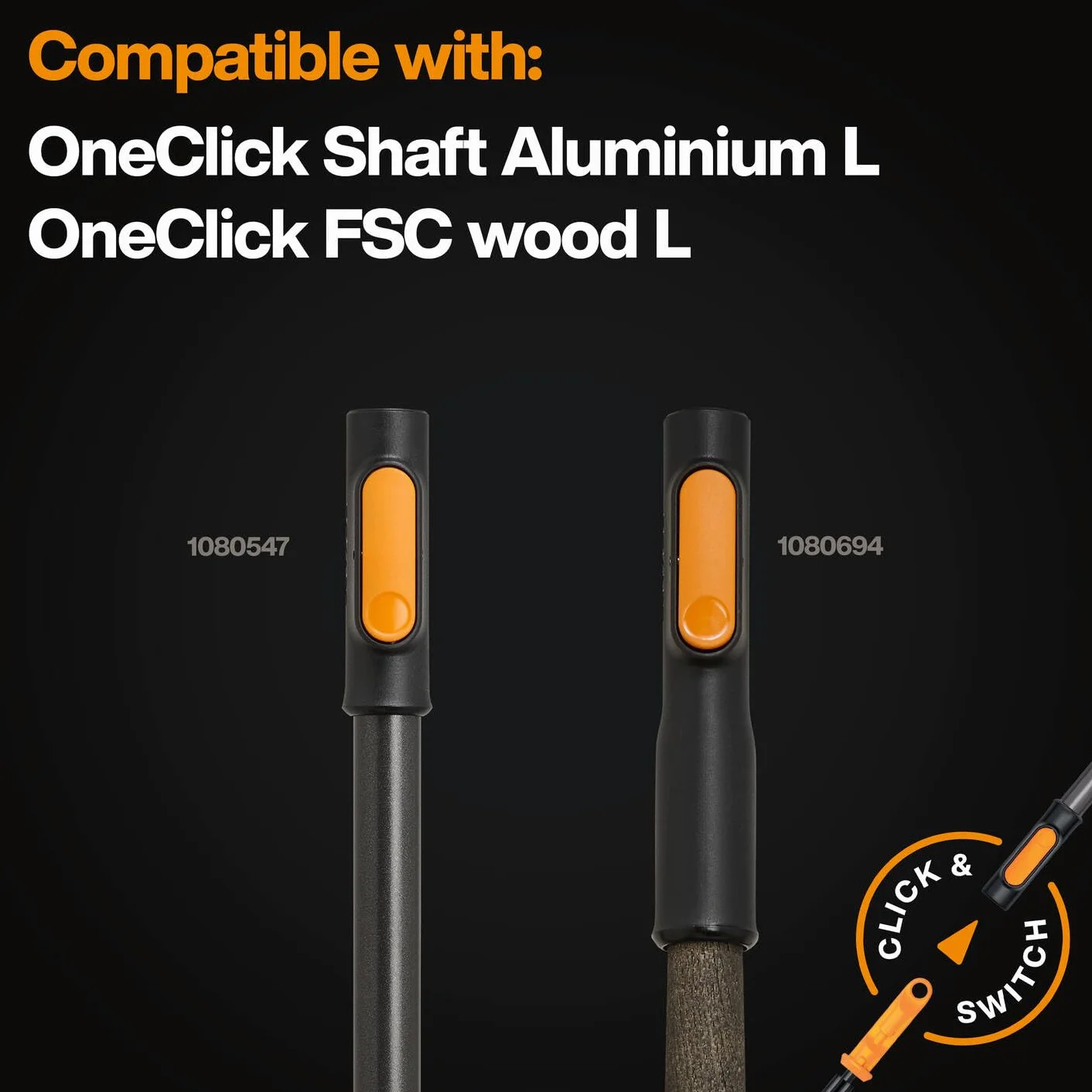Fiskars OneClick Leaf Rake L