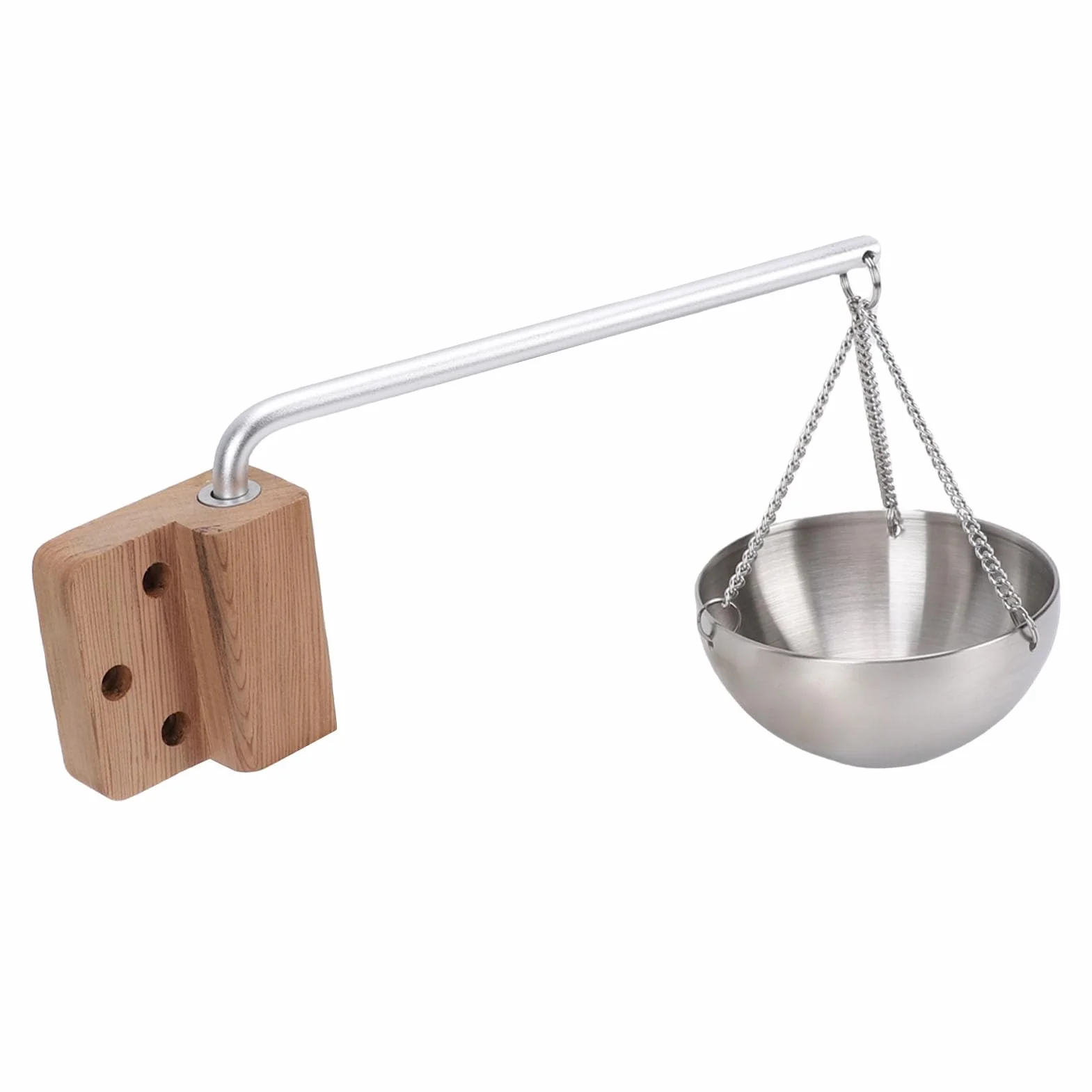 Fabater Uchwyt na Kubek z Olejkiem do Sauny Solidna Pokrywa Dyfuzora Zapachowego ze Stali Nierdzewnej Łatwa w Montażu, Odpowiednia do Sauny i Spa dla 4 Osób i Więcej