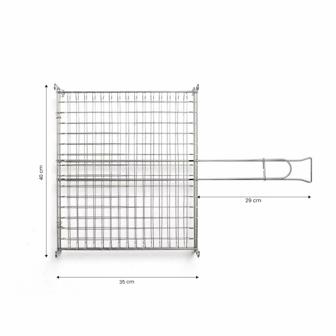 MasterCook grill ze stali nierdzewnej, składany ruszt do grilla, do grilla, kominka i grilla, akcesoria do grilla, odporny na wysokie temperatury grill rybny