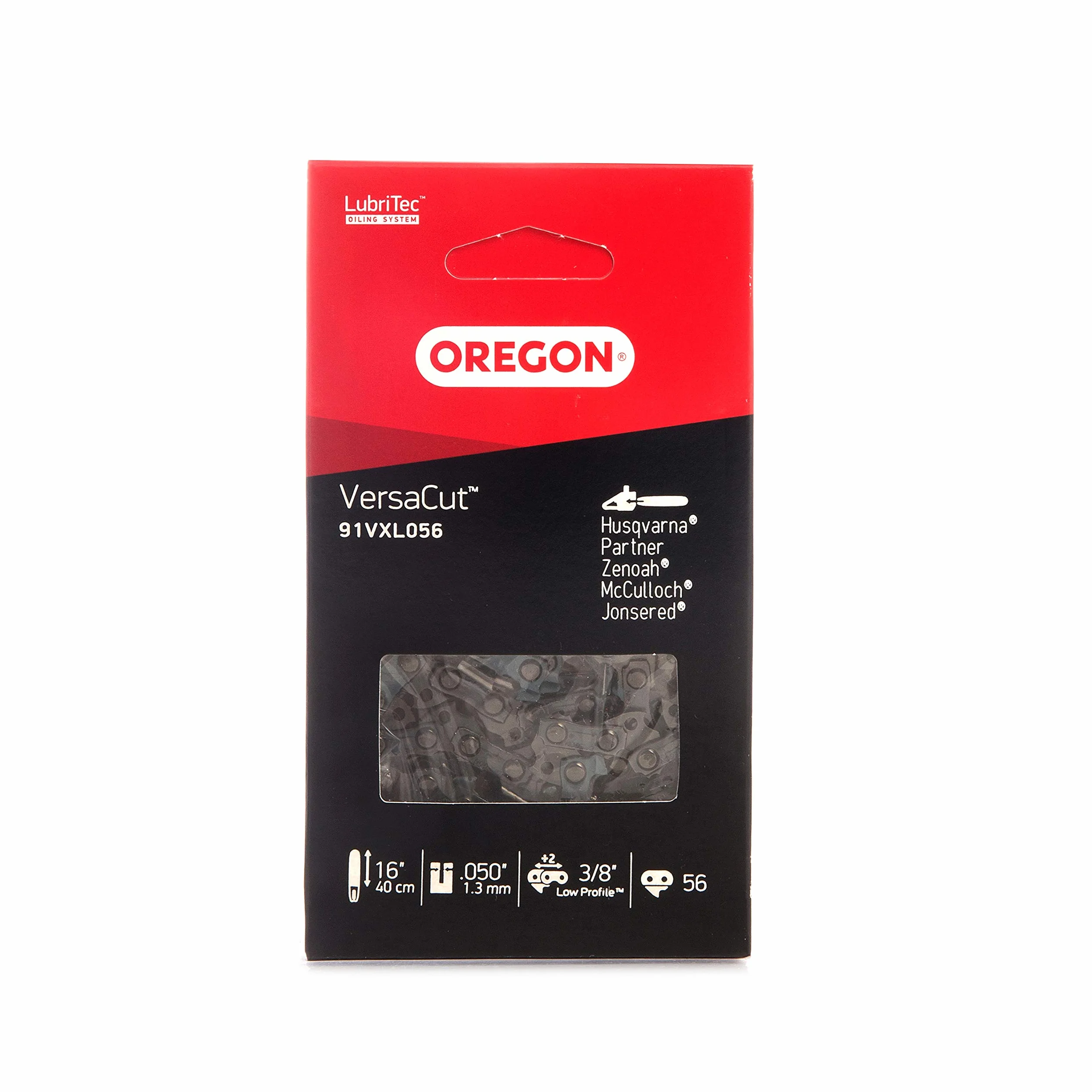 Oregon 91VXL056E łańcuszek półdłutowy o długości 3/8 cala z 56 ogniwami napędowymi