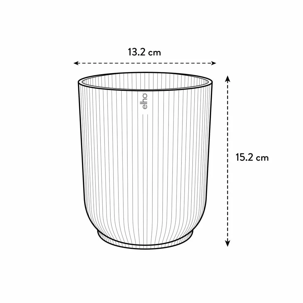 elho Vibes Fold Orchid High 12,5 cm – doniczka na storczyki do użytku wewnątrz – doniczki na kwiaty do użytku wewnątrz – 100% tworzywo sztuczne pochodzące z recyklingu – przezroczysta/przezroczysta