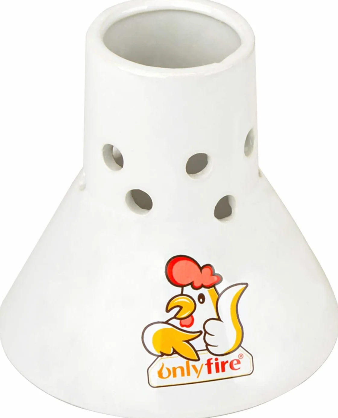 Onlyfire Ceramiczny Stojak na Pieczenie Kurczaków, Stojak na Puszkę na Piwo, Pionowy Drobi, Akcesoria do Grilla, Stojak do Pieczenia Kurczaka do Grillowania do Grillowania, Piekarnika lub Palacza