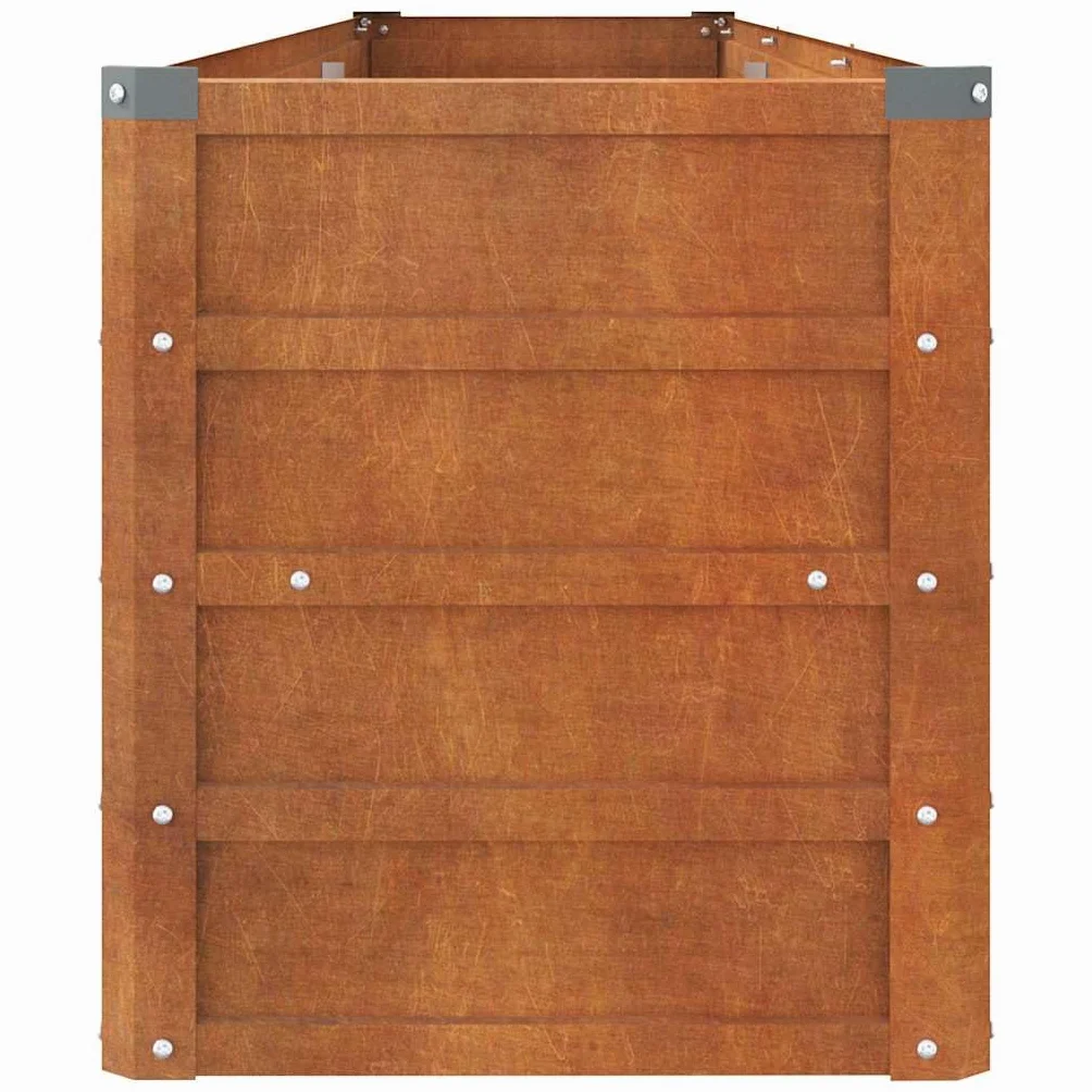 vidaXL Podwyższona donica stal kortenowska 240x40x45 cm rdzawa