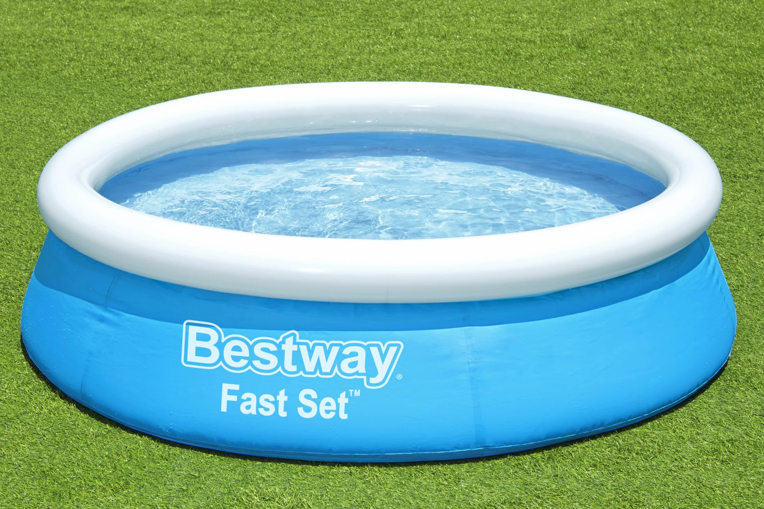 Bestway Szybki zestaw naziemny basen bez pompy, Ø 183 x 51 cm, niebieski, okrągły, 940 l, materiał TriTech, do samodzielnego montażu, zawór bezpieczeństwa, w zestawie łatka naprawcza